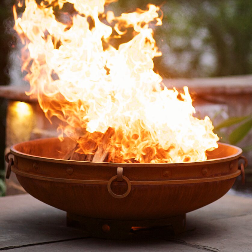 Fire Pit Art Asia Steel Wood Fire Pit | Wayfair