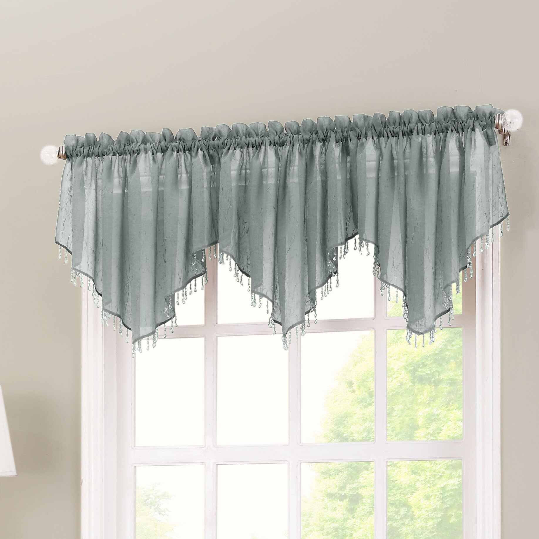 Crushed Sheer Voile 51 Curtain Valance LCTN1054 