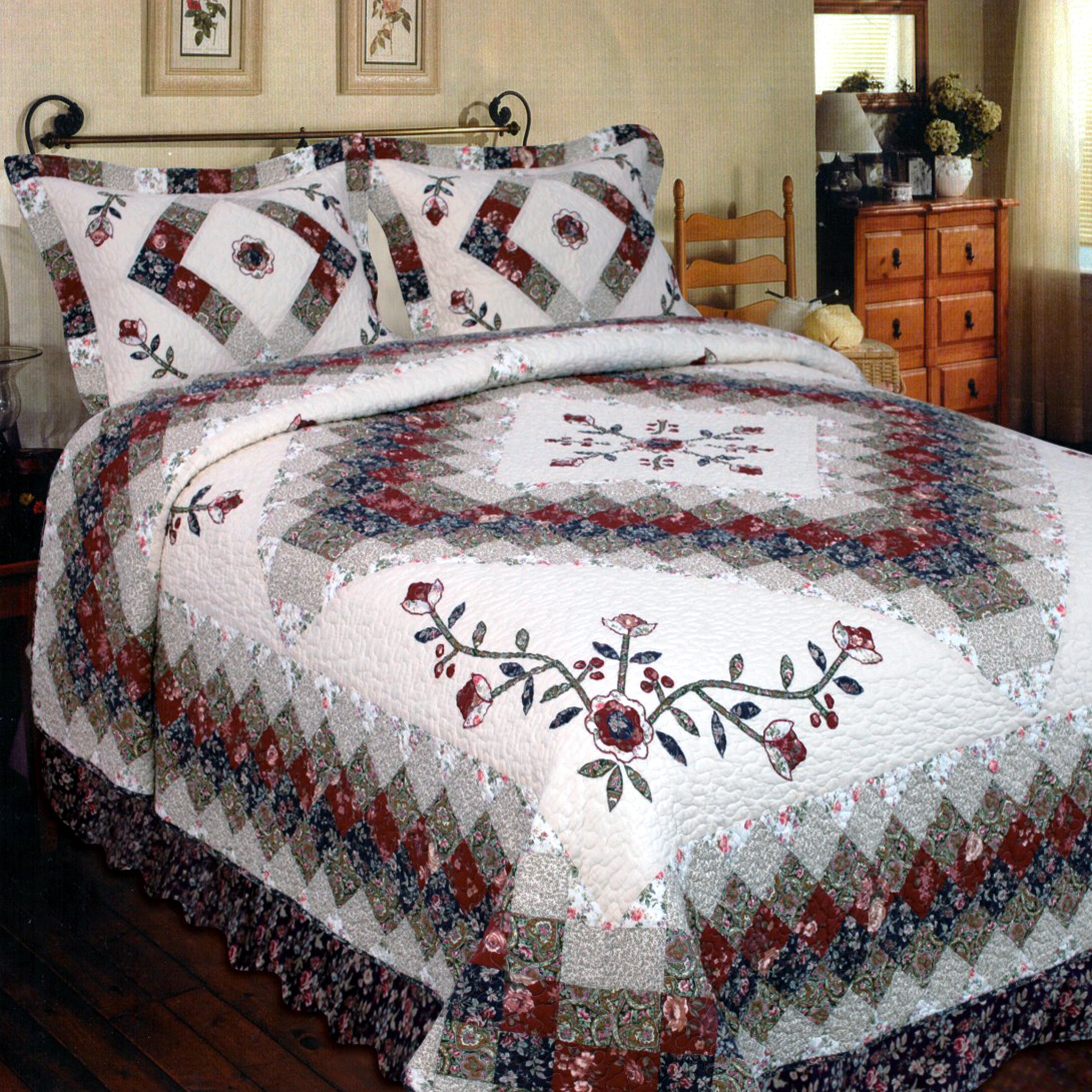  Elegant  Decor Victorian  Treasure Quilt Collection 