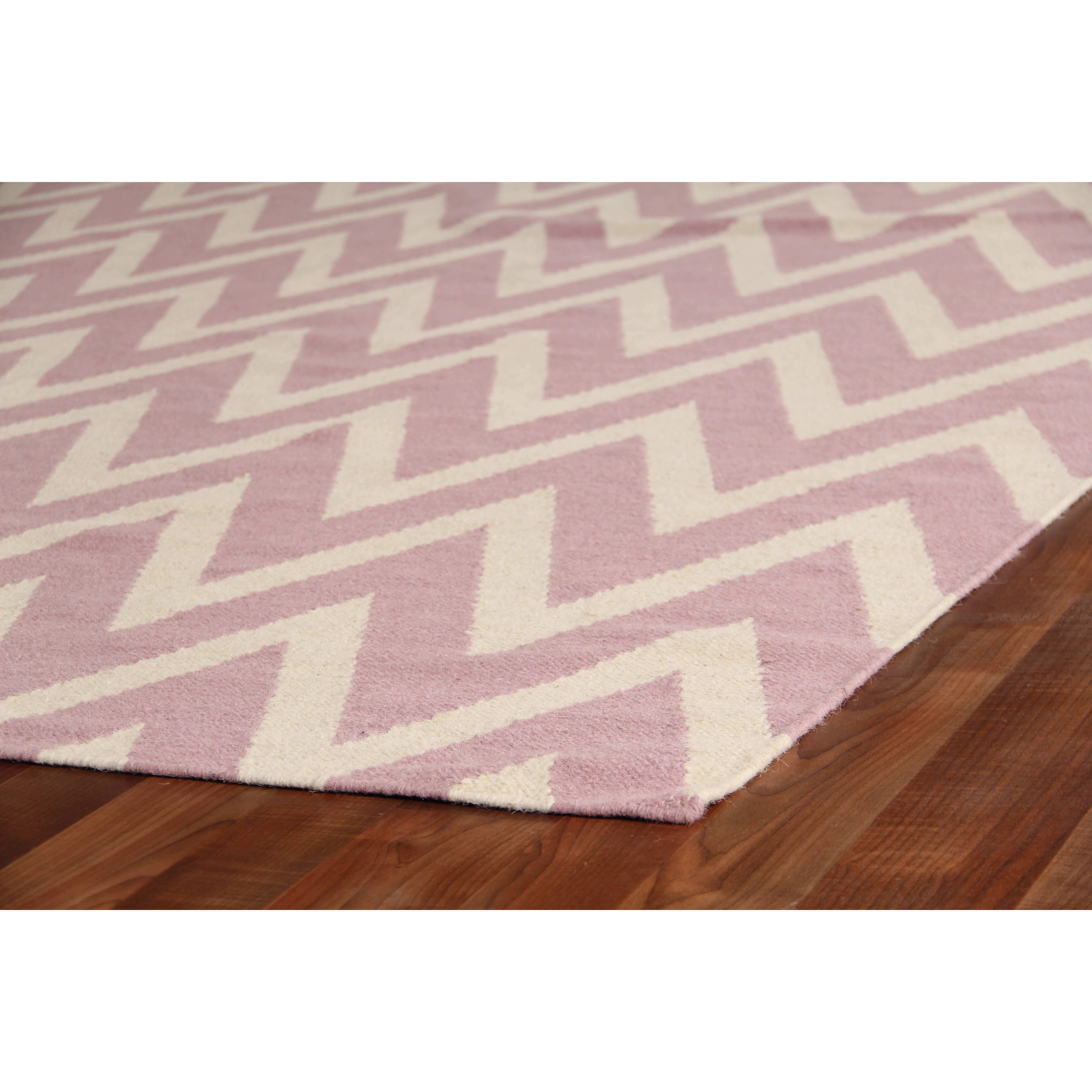 Rug Expressions Flat Weave Pink/White Area Rug Wayfair