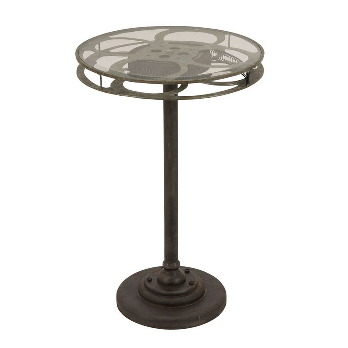 EC World Imports Urban Designs Holllywood Film Reel End Table & Reviews