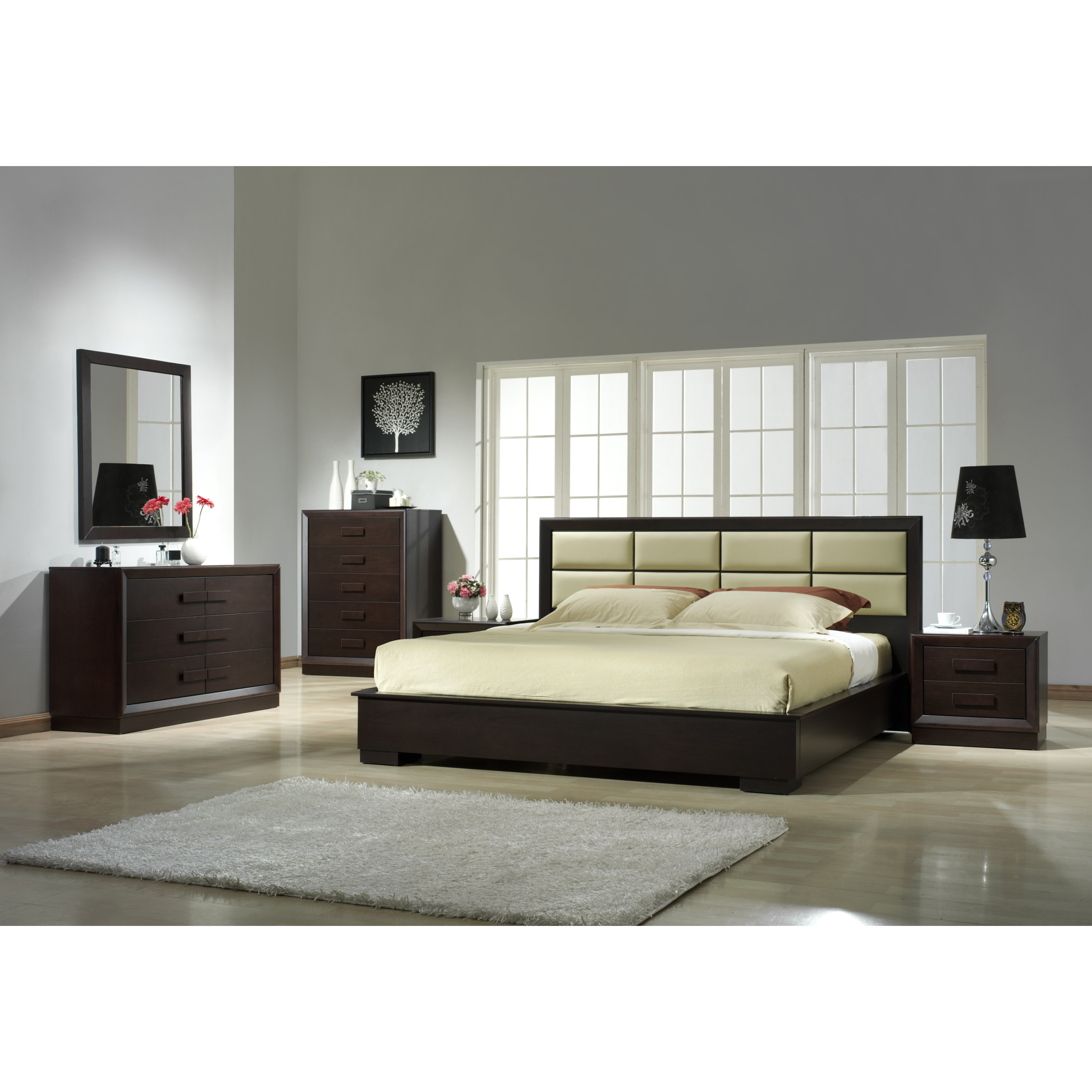 Solid Wood Platform Bedroom Sets For Modern Boston Platform Customizable Bedroom Set