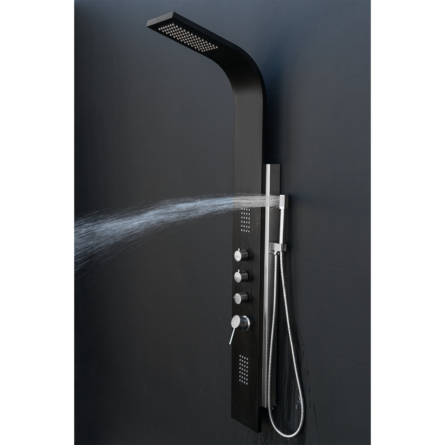 GoldenVantage Pressure Balance Tower Rainfall Shower Panel System & Reviews Wayfair