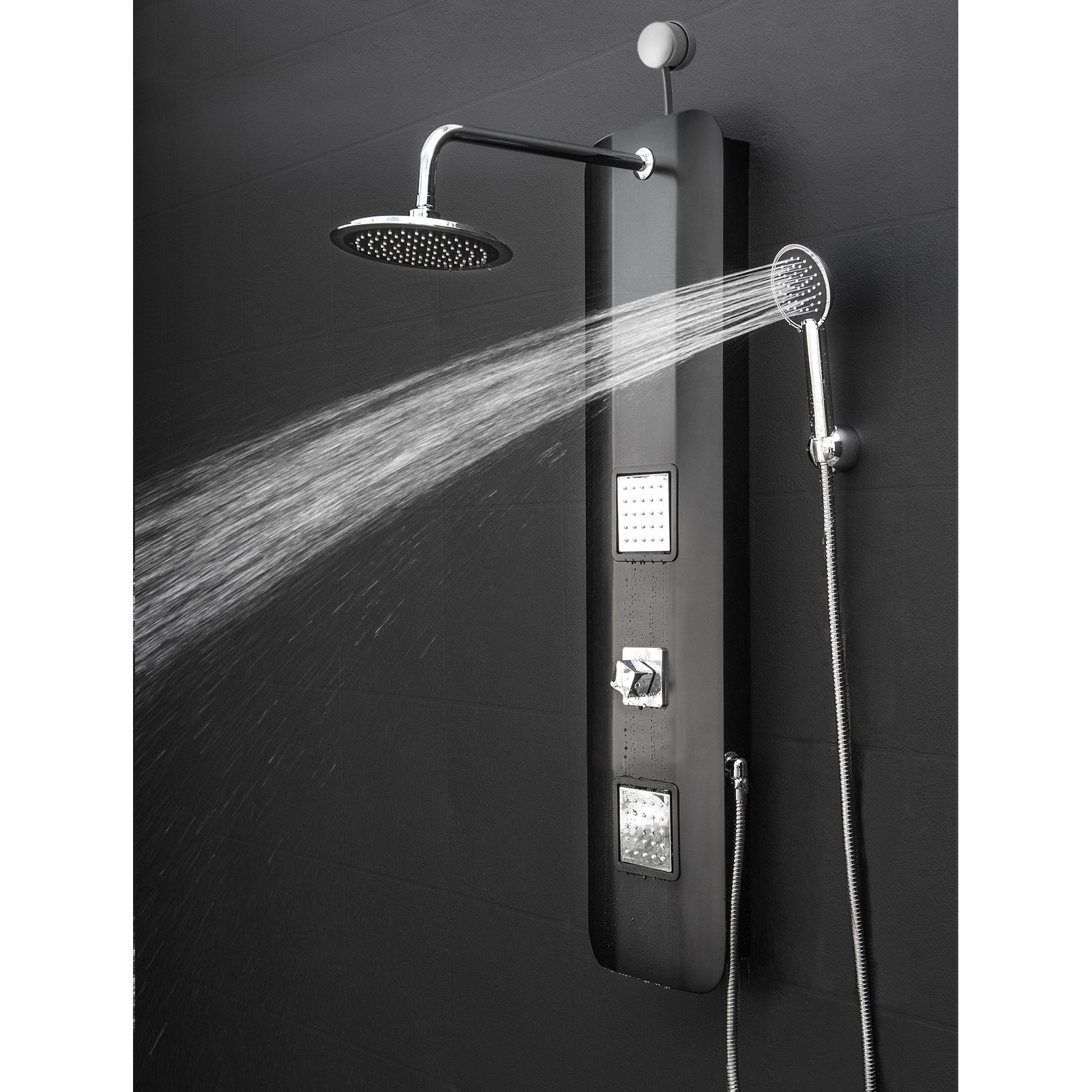 GoldenVantage Temperature Control Tower Shower Panel System & Reviews Wayfair