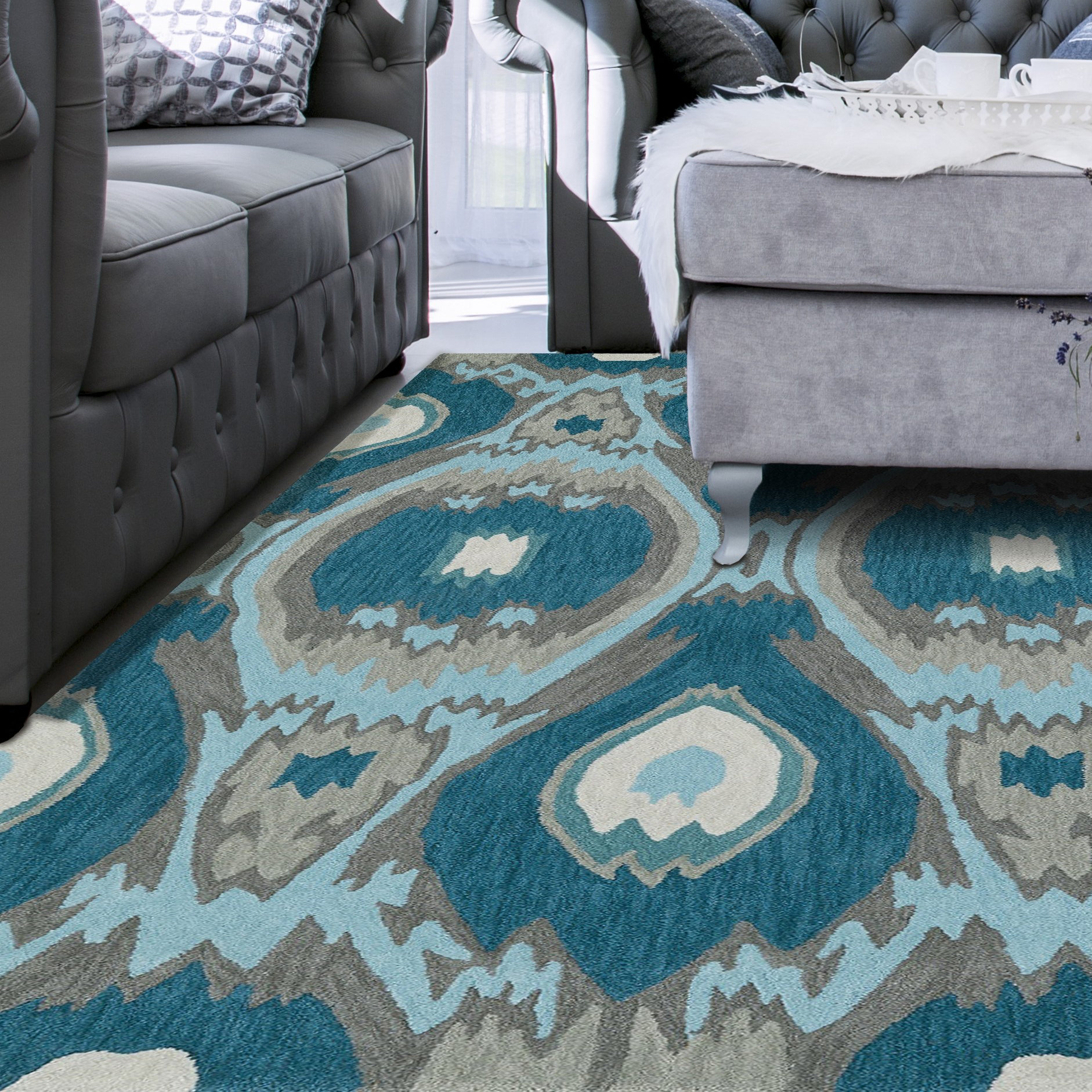 Dalyn Rug Co. Aloft Dalyn Teal Area Rug Wayfair