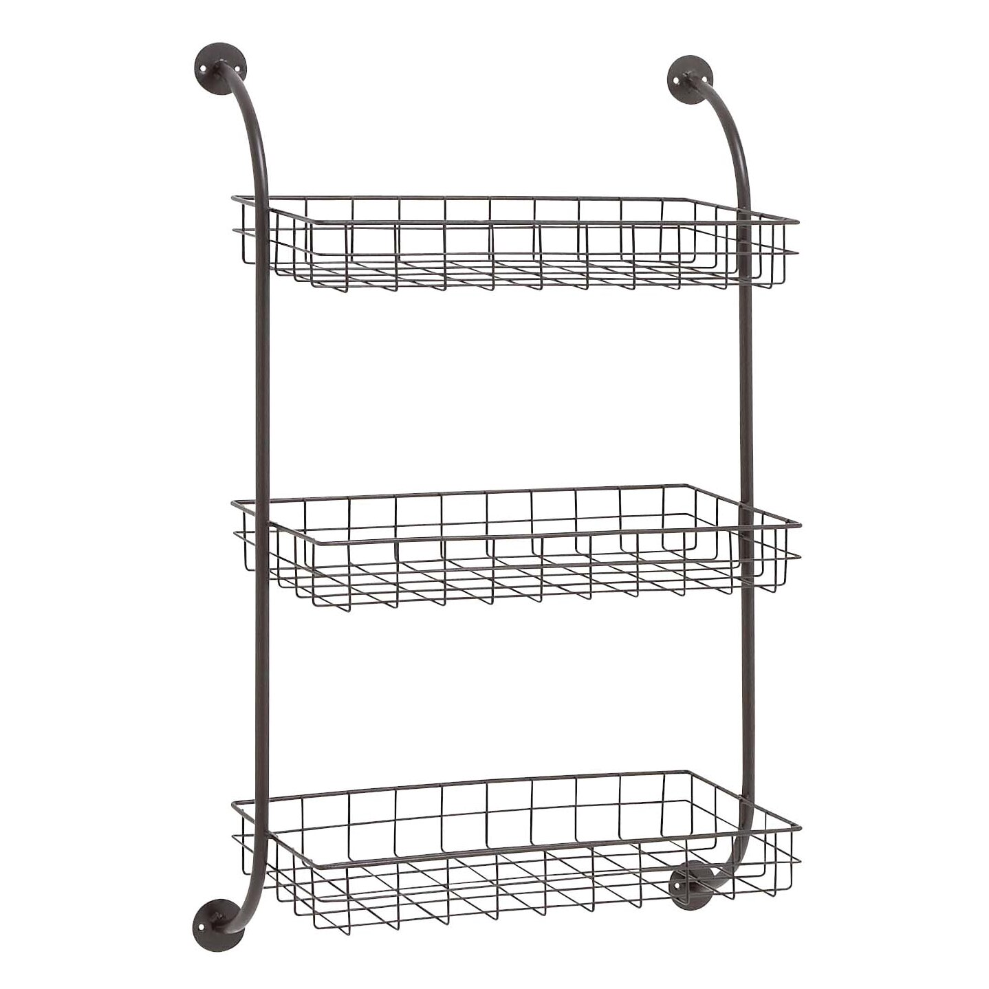 Cole & Grey Metal Wall Storage Rack & Reviews | Wayfair