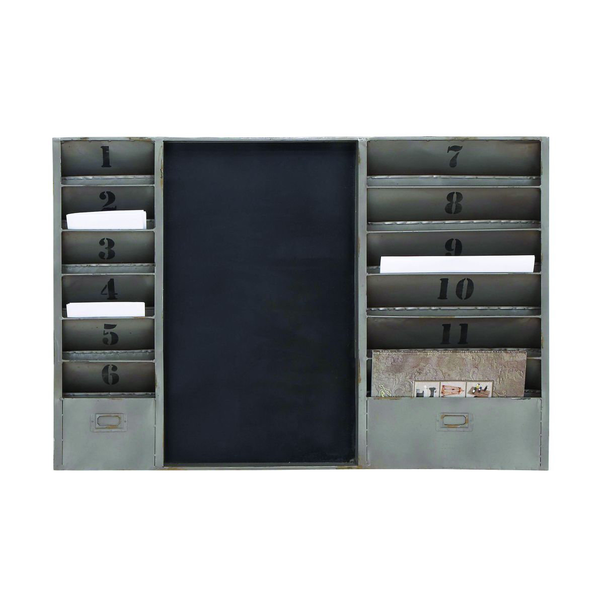 Mercury Row Industrial Mail Sorter Chalkboard & Reviews Wayfair