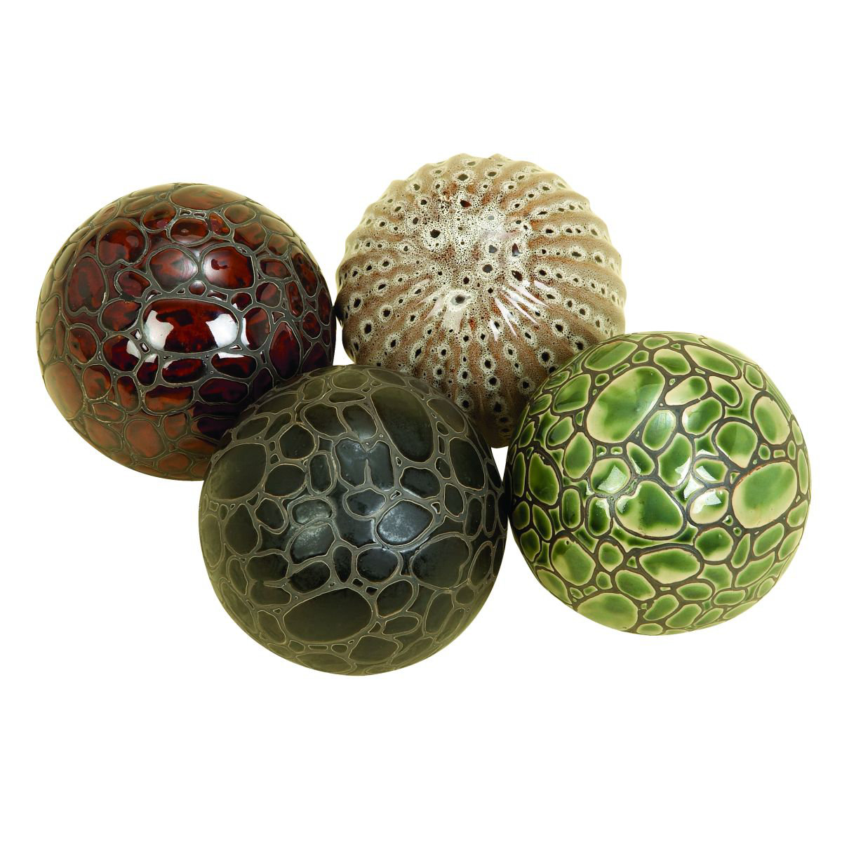 Cole & Grey 4 Piece Ceramic Decorative Ball Set Wayfair