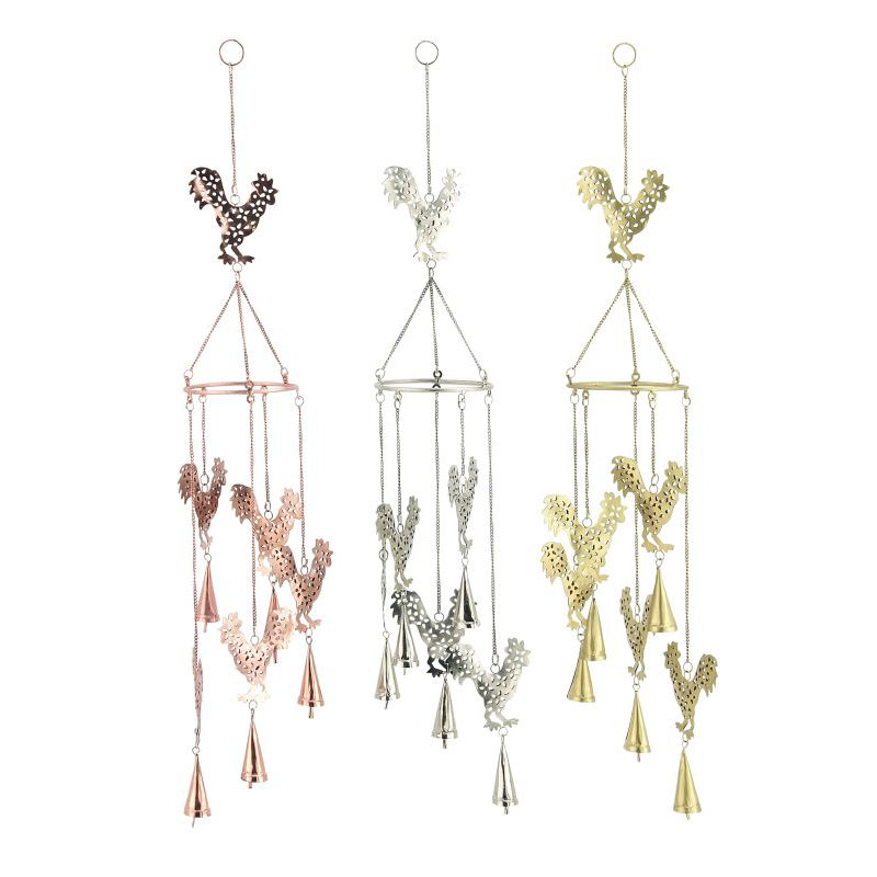 Cole Grey Metal Rooster Wind Chime Wayfair Cole Grey Metal Rooster Wind Chime