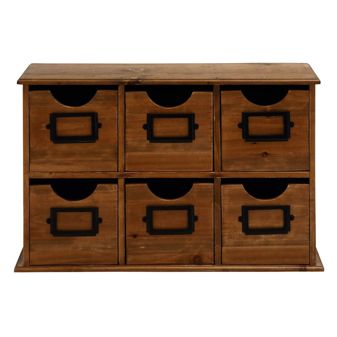 Cole & Grey 6 Drawer Wood Table File Accent & Reviews Wayfair