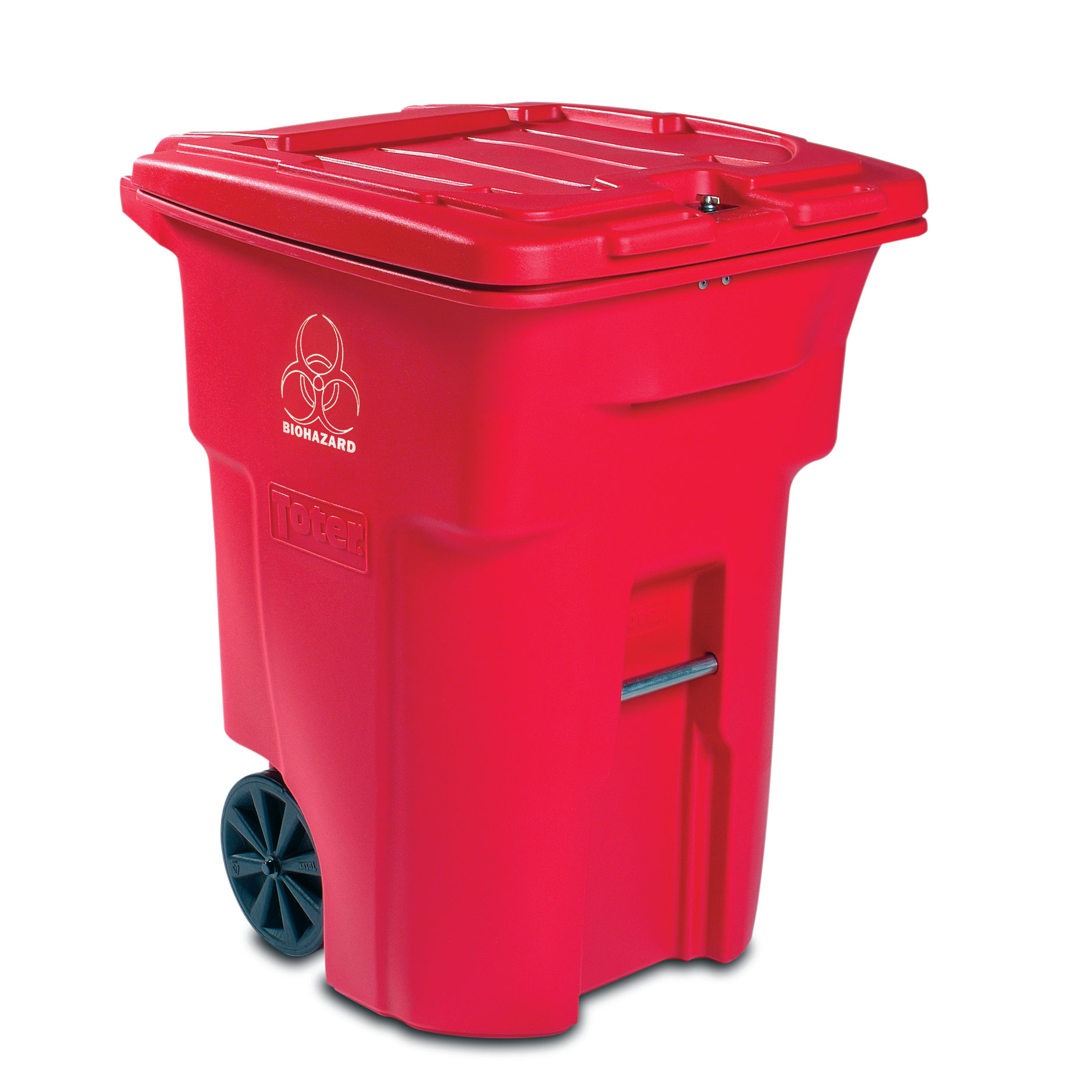 Toter Heavy Duty Two Wheeled Regulated Medical Waste Cart with Secure