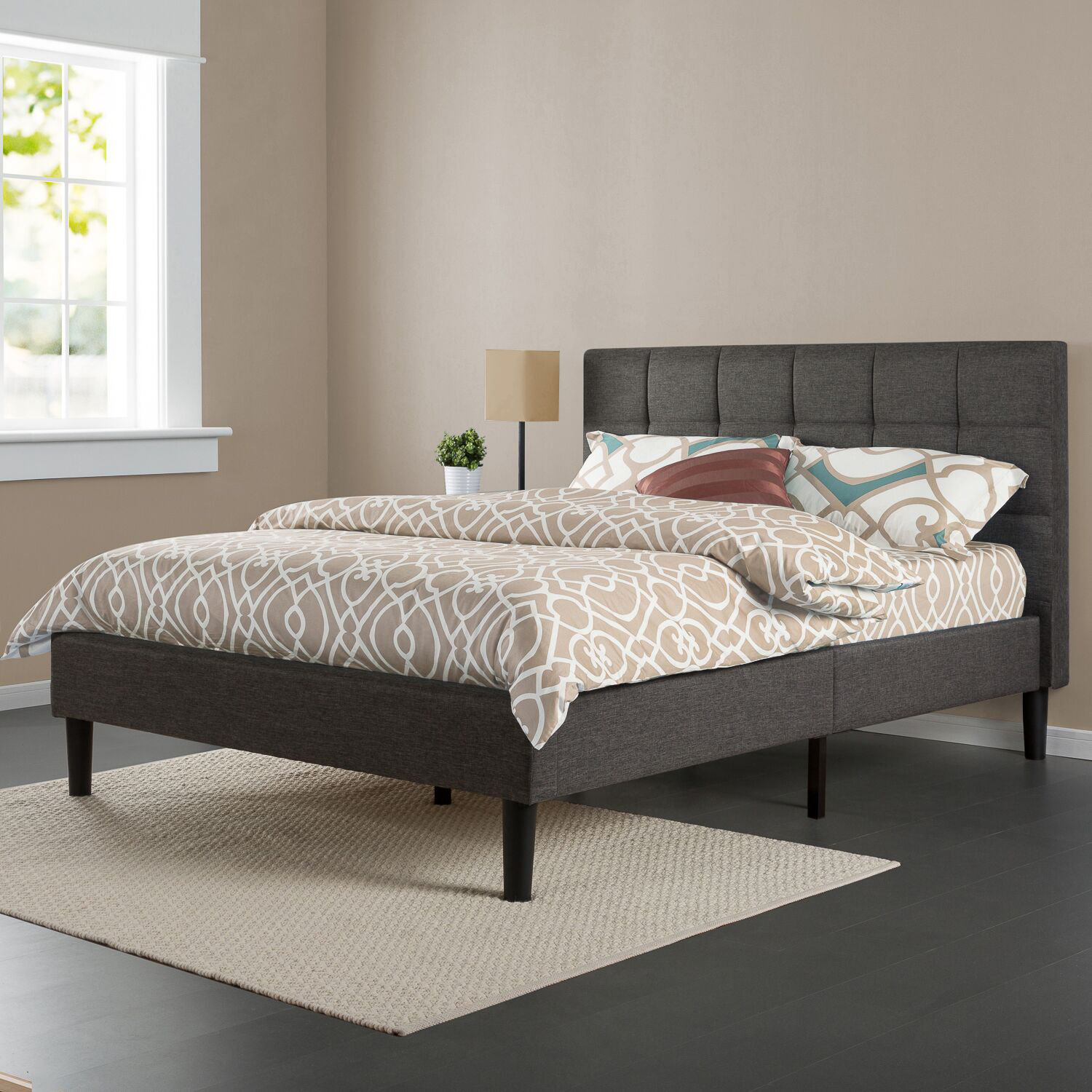 OrthoTherapy Upholstered Platform Bed Reviews Wayfair