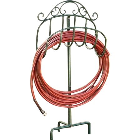 Plow & Hearth Wrought Iron Hose Holder with Ground Stake & Reviews ...