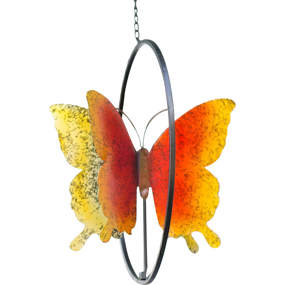 Plow & Hearth Hanging Butterfly Wind Spinner Wayfair