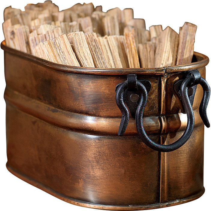 Plow & Hearth Copper Log Carrier & Reviews Wayfair