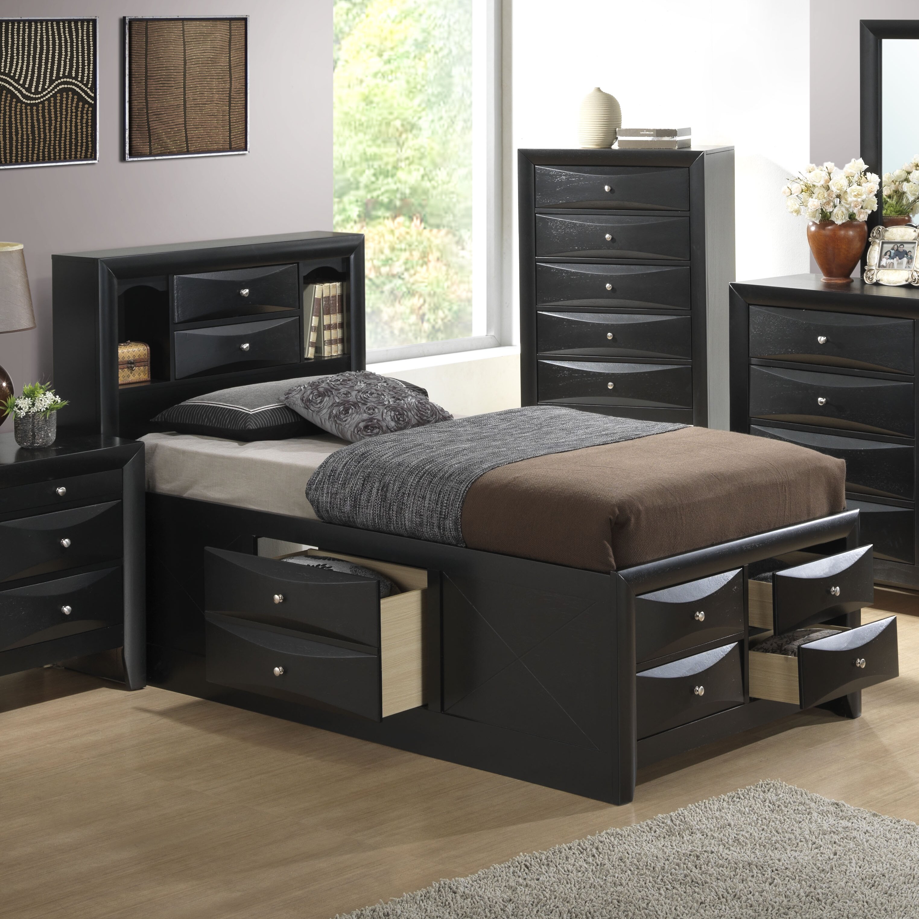 Glory Furniture Storage Platform Customizable Bedroom Set & Reviews | Wayfair
