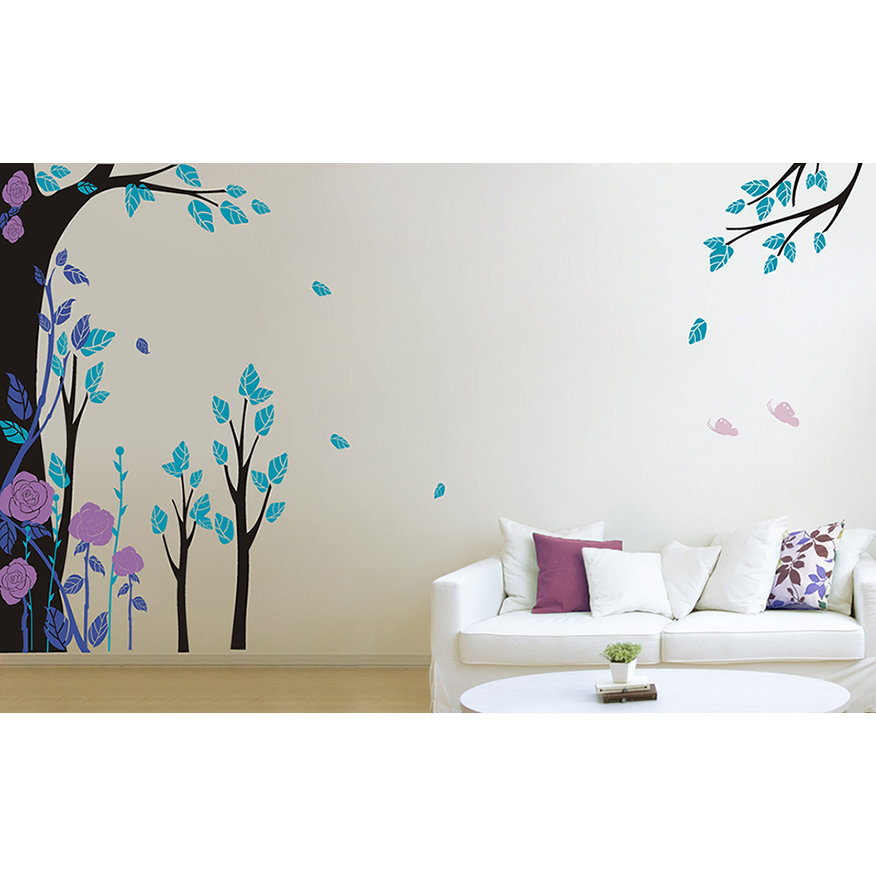 Pop Decors Fantasty Rose Garden Wall Decal Wayfair