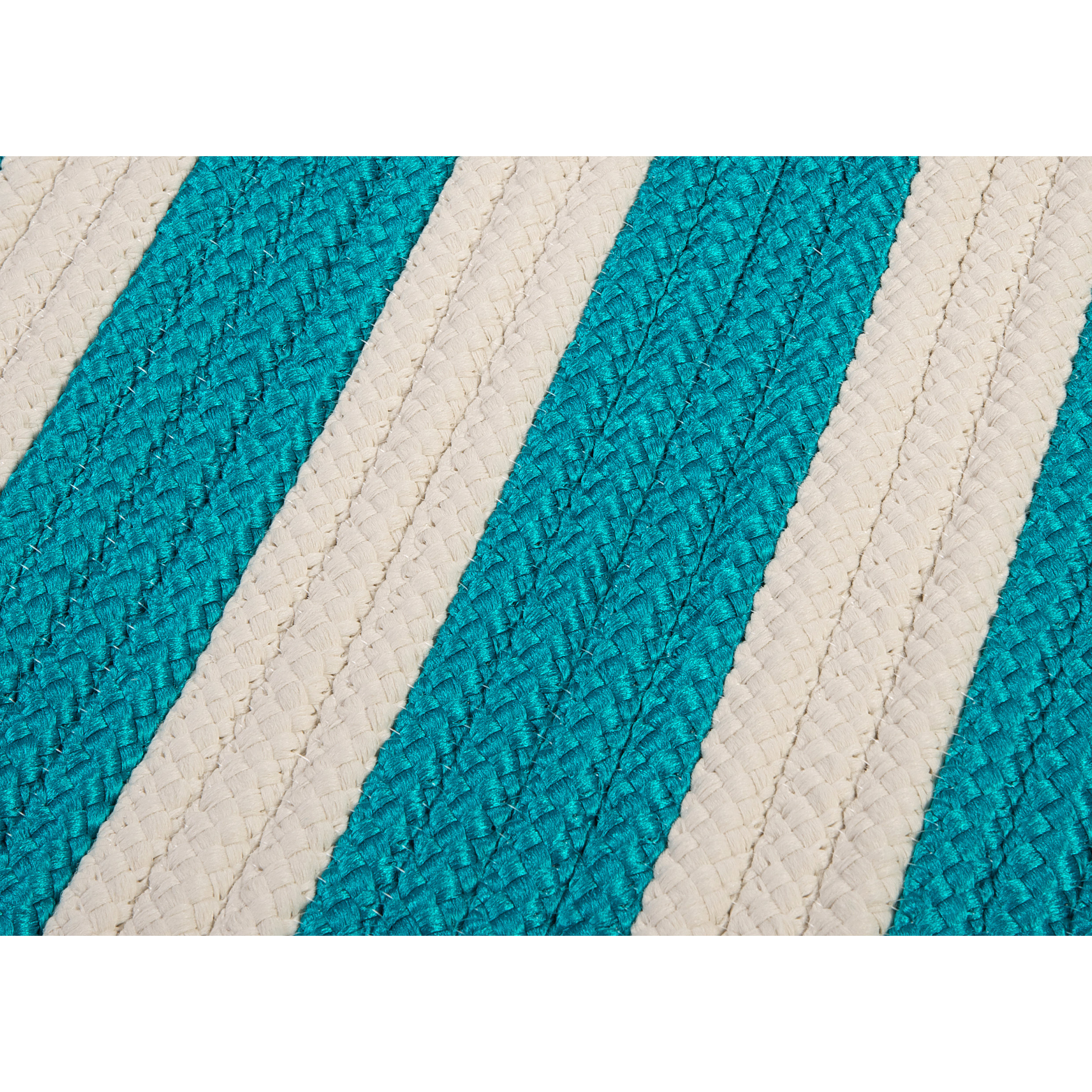 Colonial Mills Stripe It Turquoise Indoor/Outdoor Area Rug & Reviews