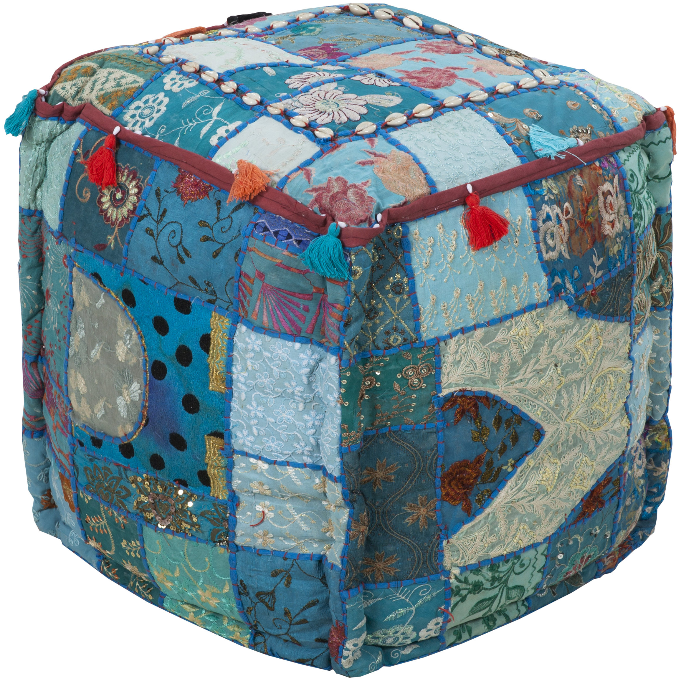 Surya Bohemian Dream Pouf Ottoman & Reviews Wayfair