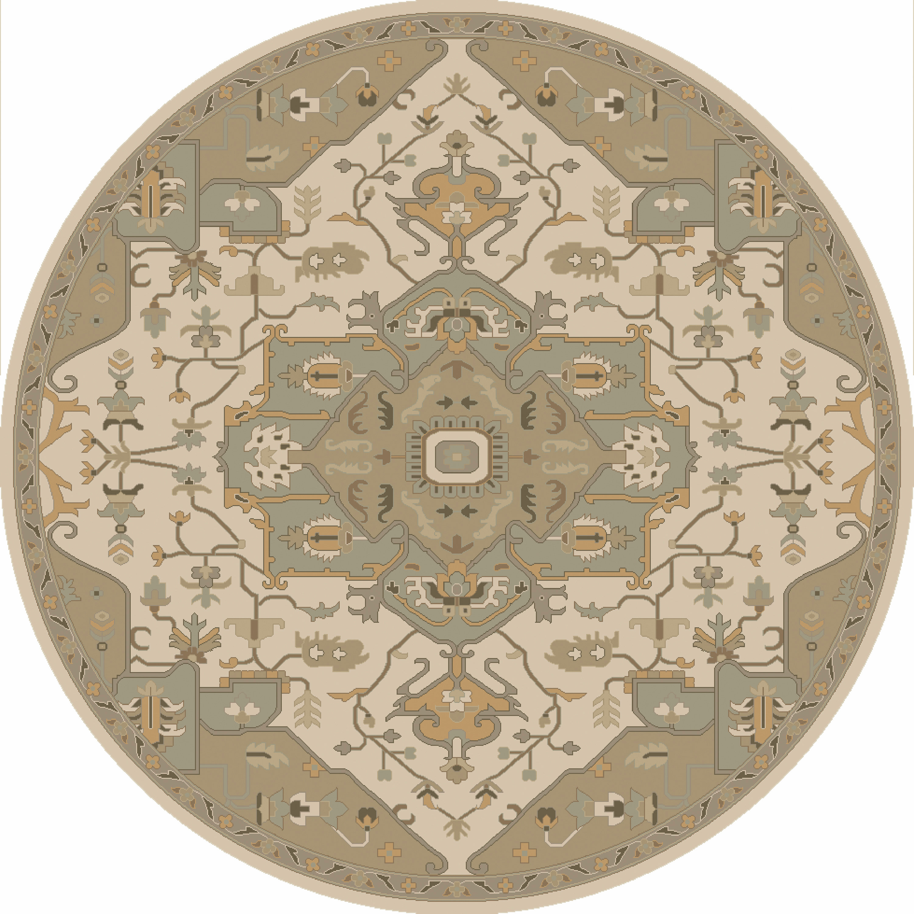 Surya Caesar Moss/Beige Area Rug & Reviews Wayfair