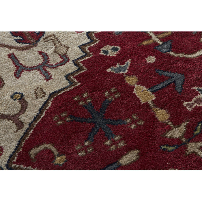 Surya Ancient Treasures Beige/Ruby Area Rug & Reviews Wayfair