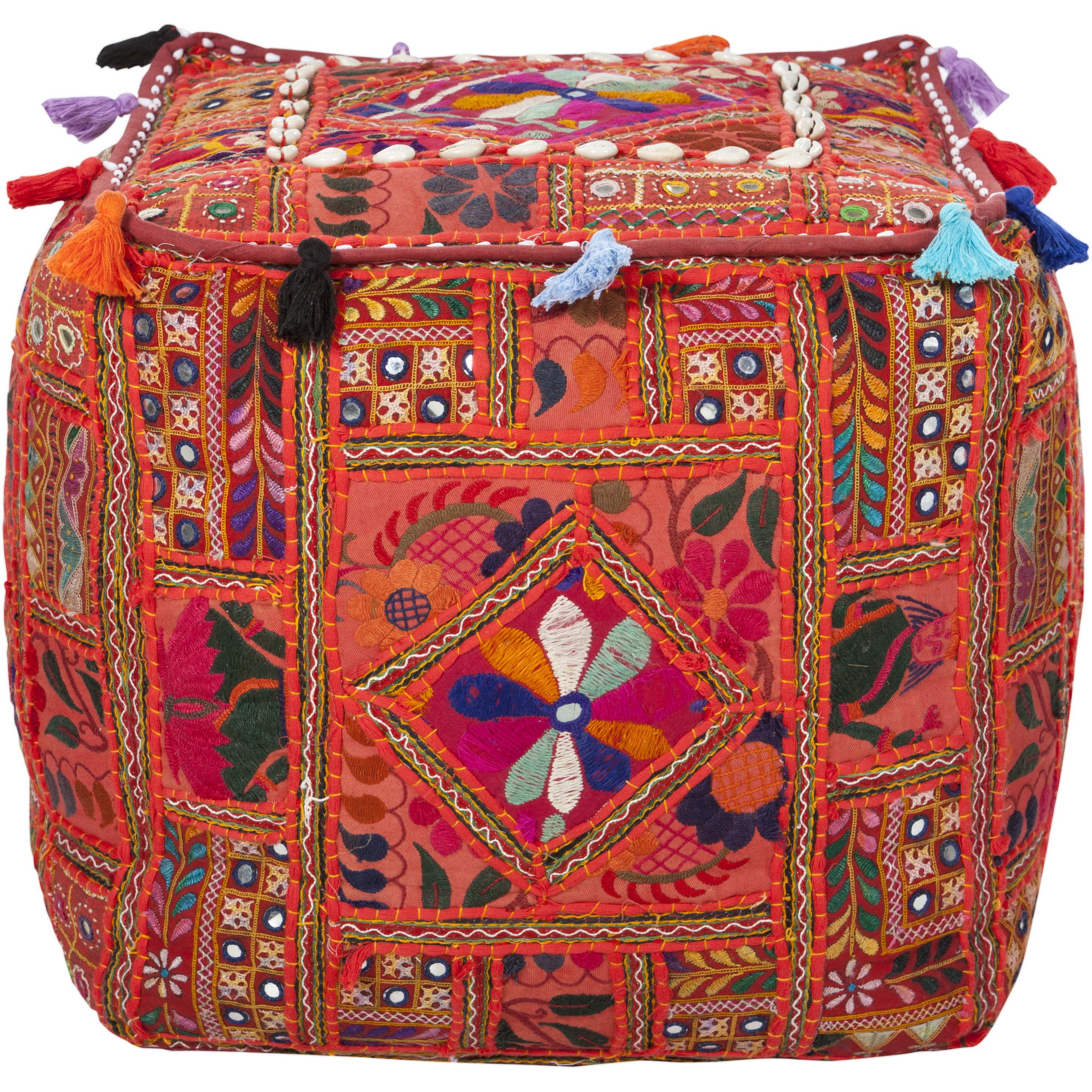 Surya Bohemian Dream Pouf Ottoman & Reviews Wayfair