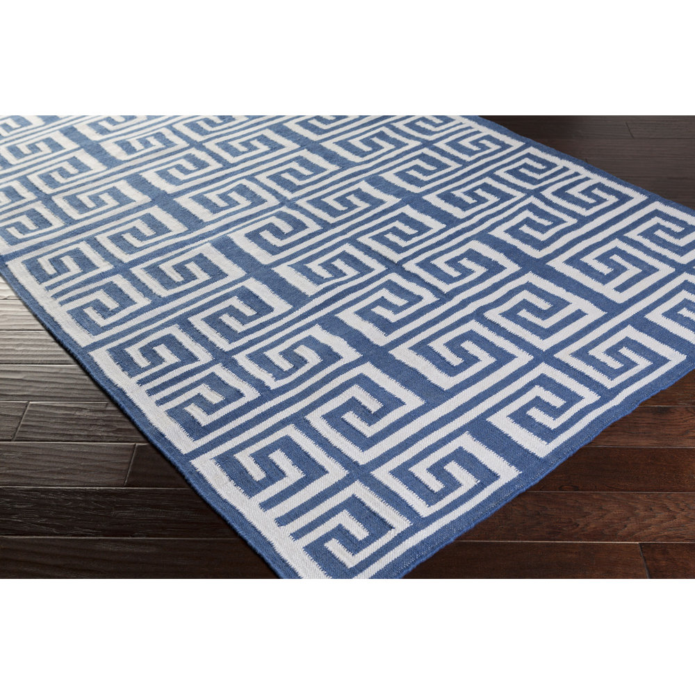Surya Lagoon HandWoven Navy/White Area Rug Wayfair