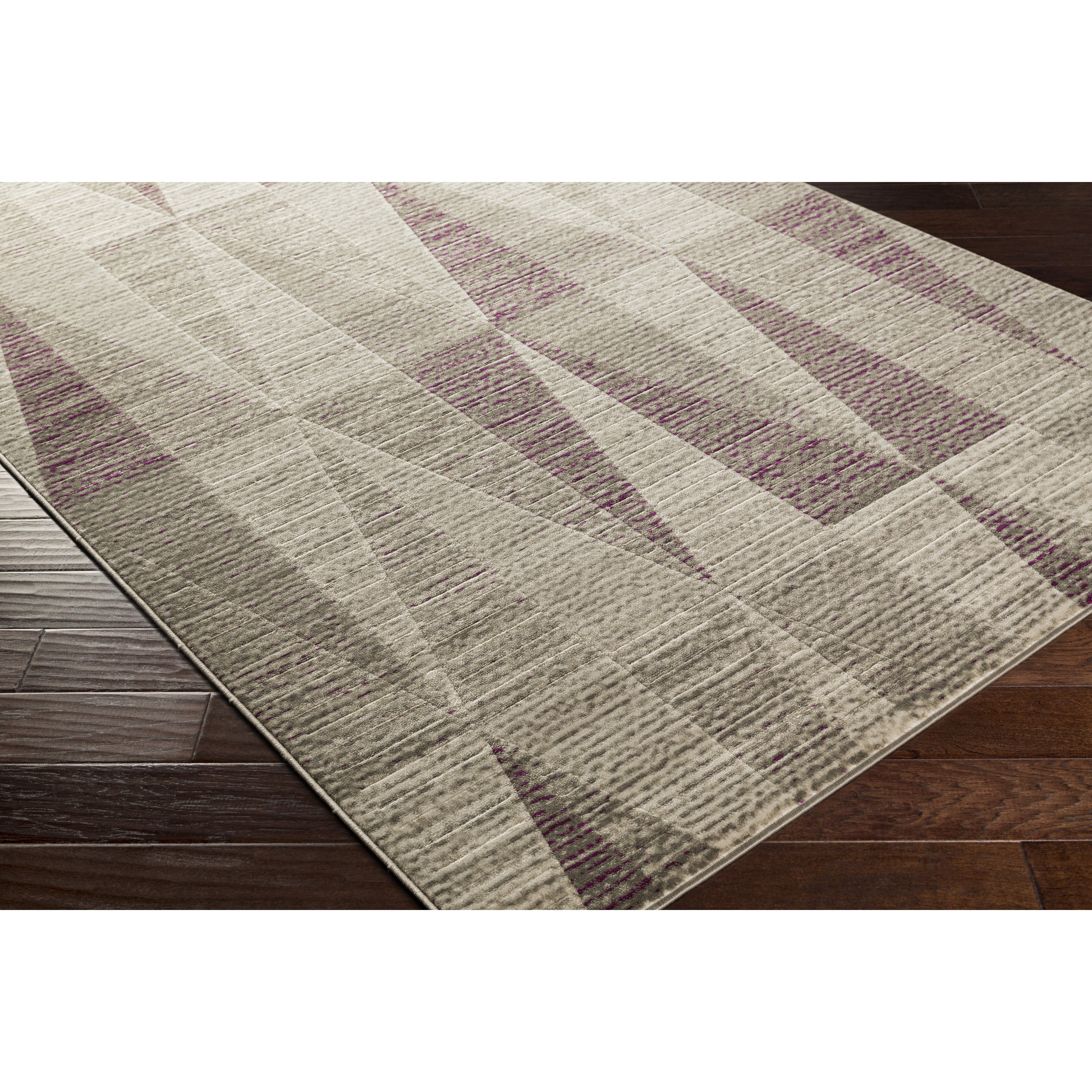 Langley Street Lundgren Light Grey/Eggplant Area Rug & Reviews Wayfair.ca