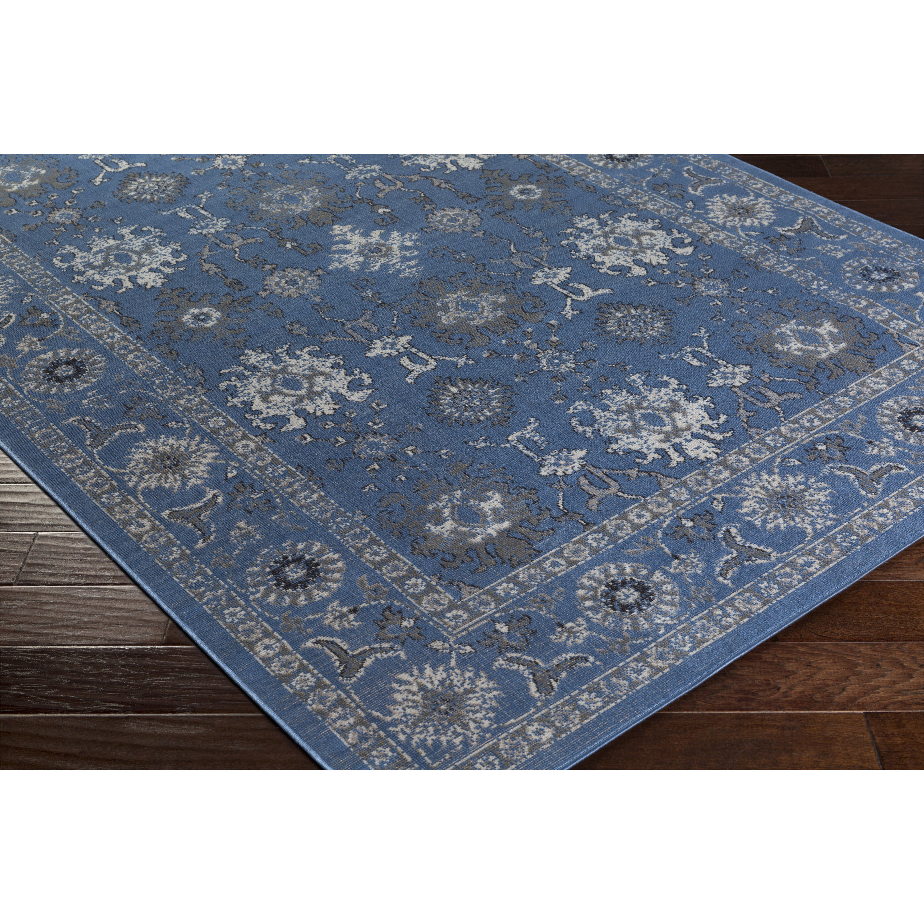 Bungalow Rose Septfontaines Blue/Gray Area Rug & Reviews Wayfair