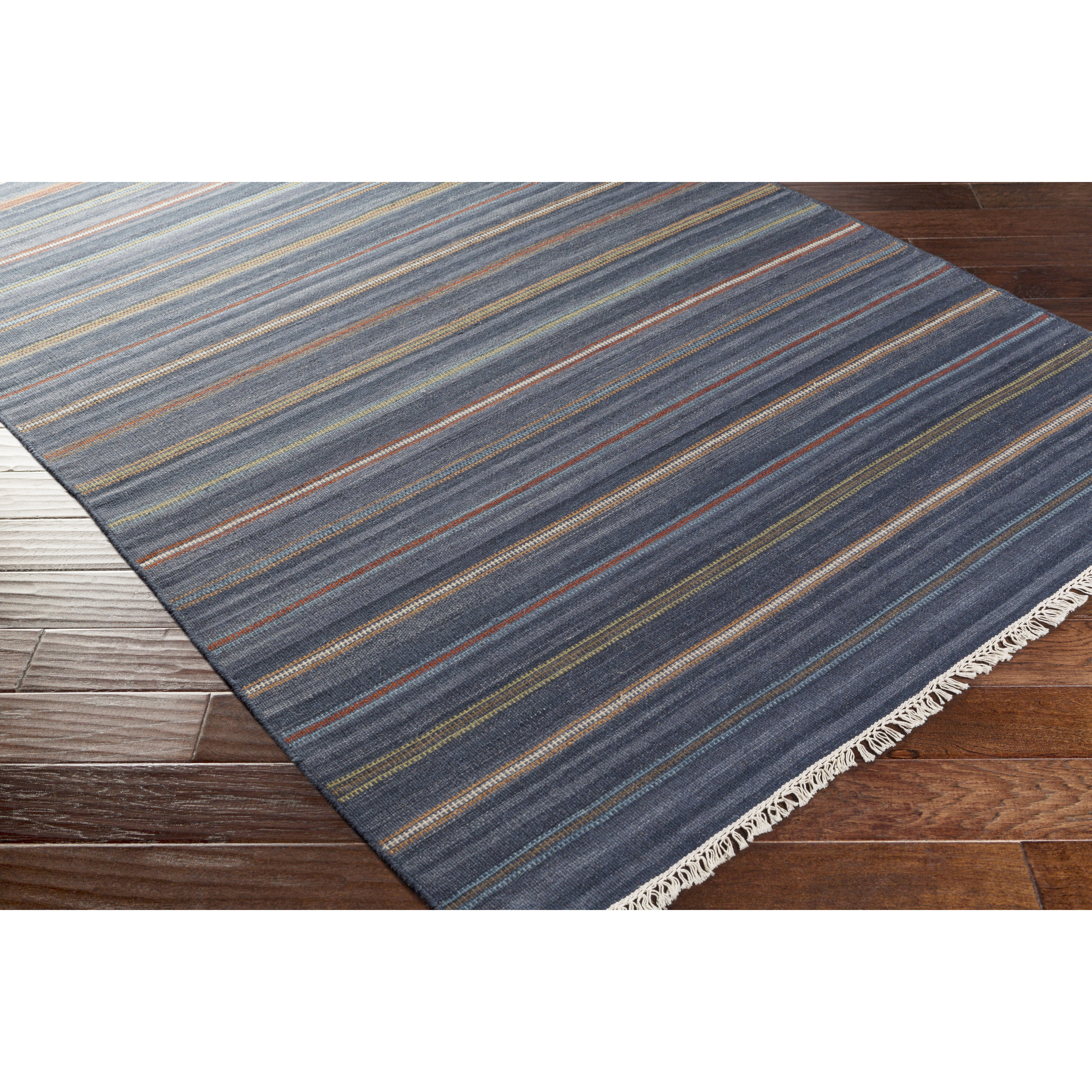 Alcott Hill Nashville HandWoven Navy Area Rug Wayfair