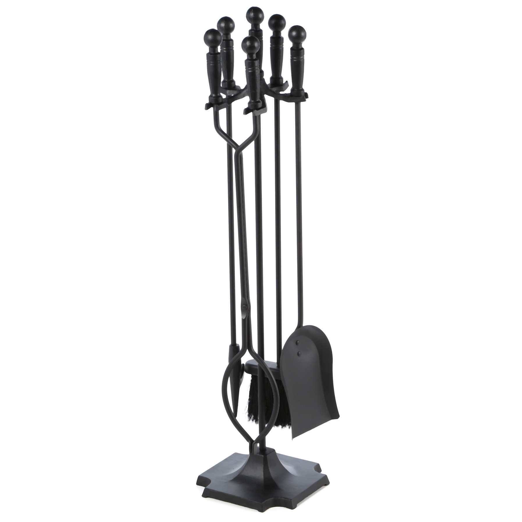 Uniflame 4 Piece Metal Fireplace Tool Set With Stand & Reviews Wayfair