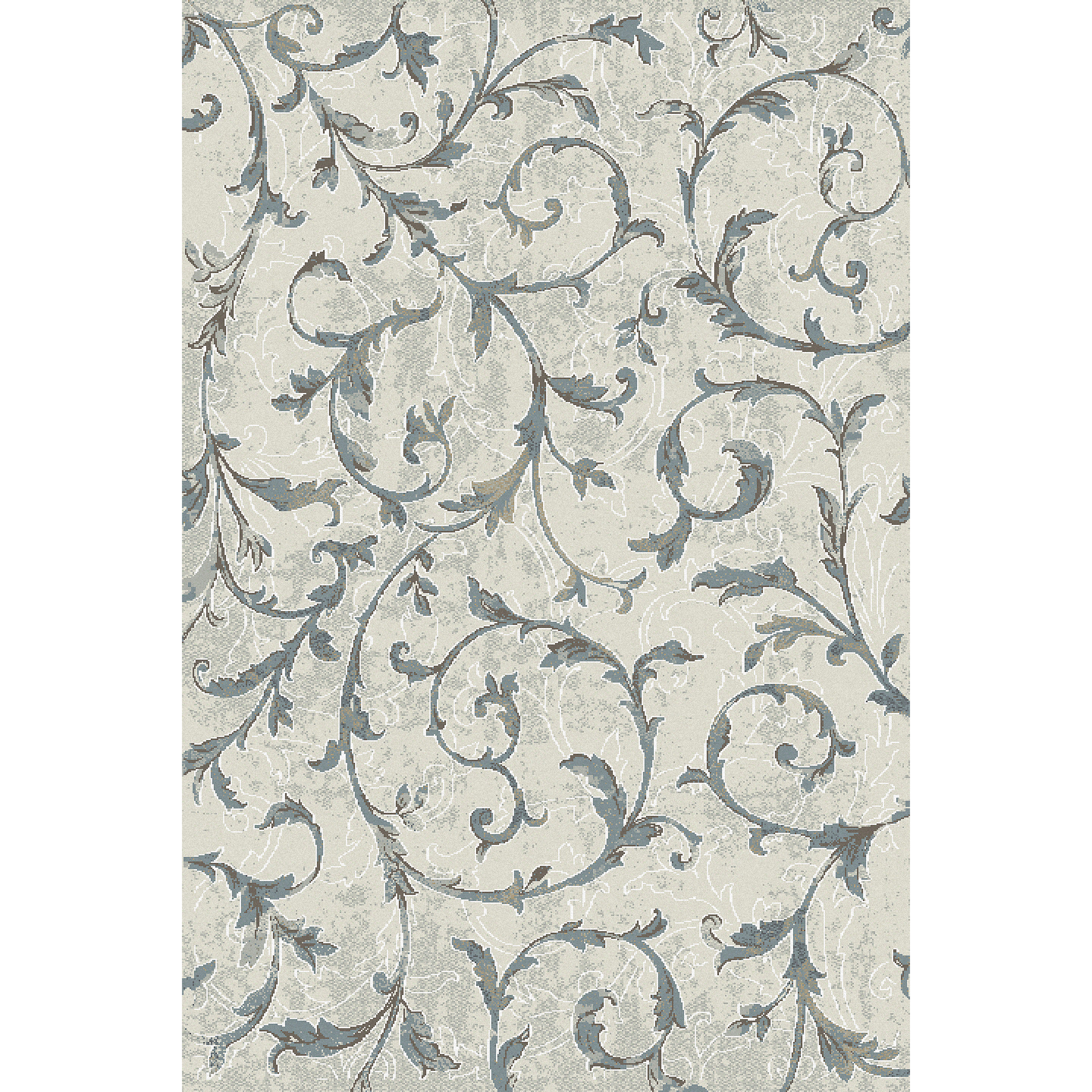 Dynamic Rugs Royal Treasure Cream/Blue Area Rug & Reviews Wayfair