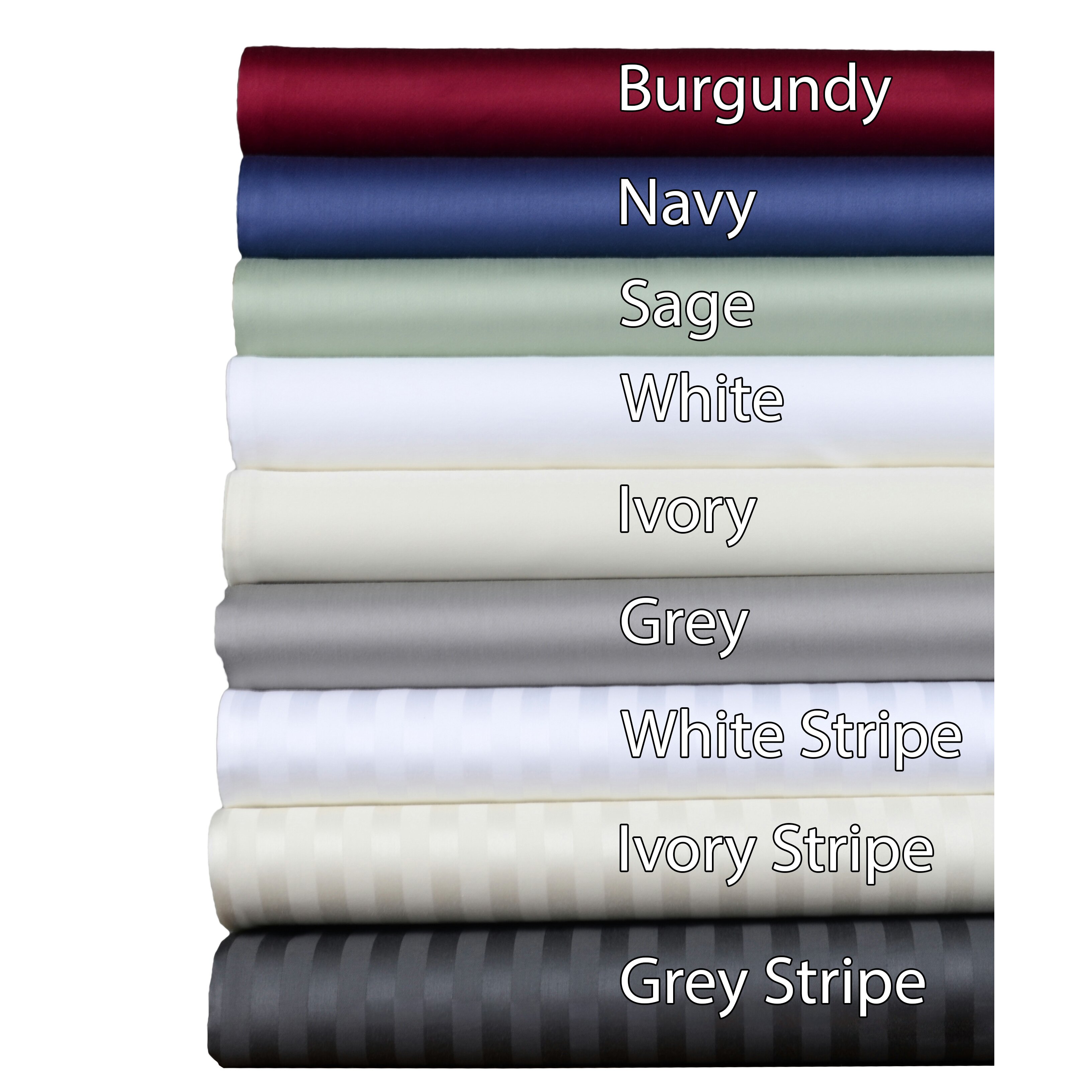 Brielle Egyptian Quality Cotton Sateen 400 Thread Count Sheet Set ...