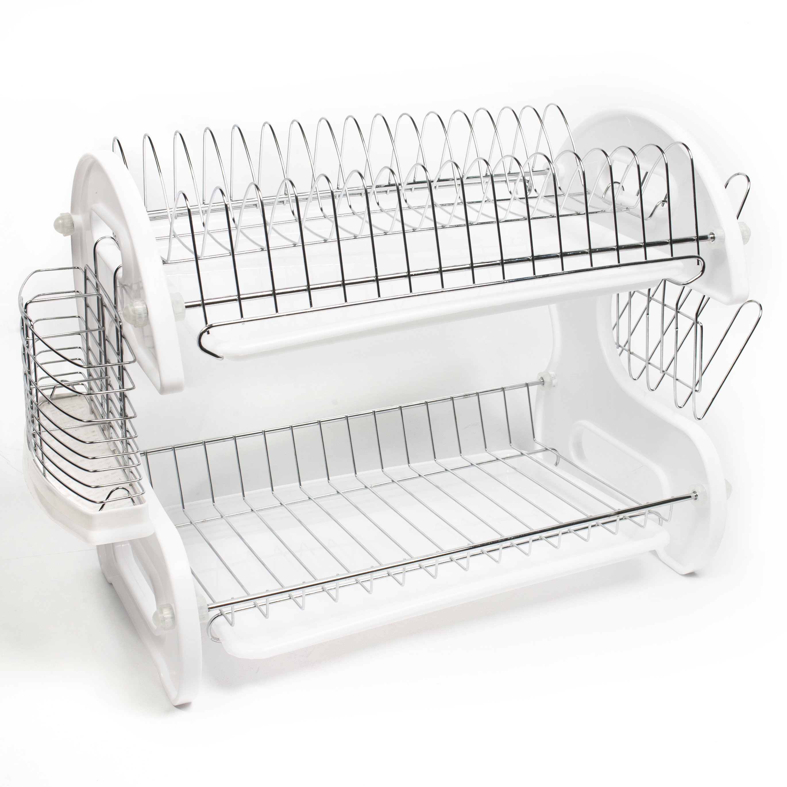 Sweet Home Collection Home Basics 5 Piece 2 Tier Kitchen Sink Dish Drainer Set & Reviews Wayfair