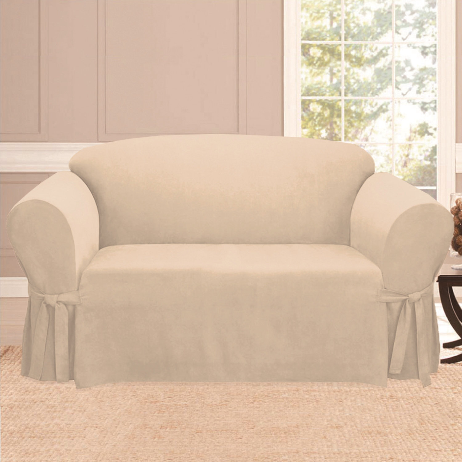 Sweet Home Collection Loveseat Skirted Slipcover Wayfair