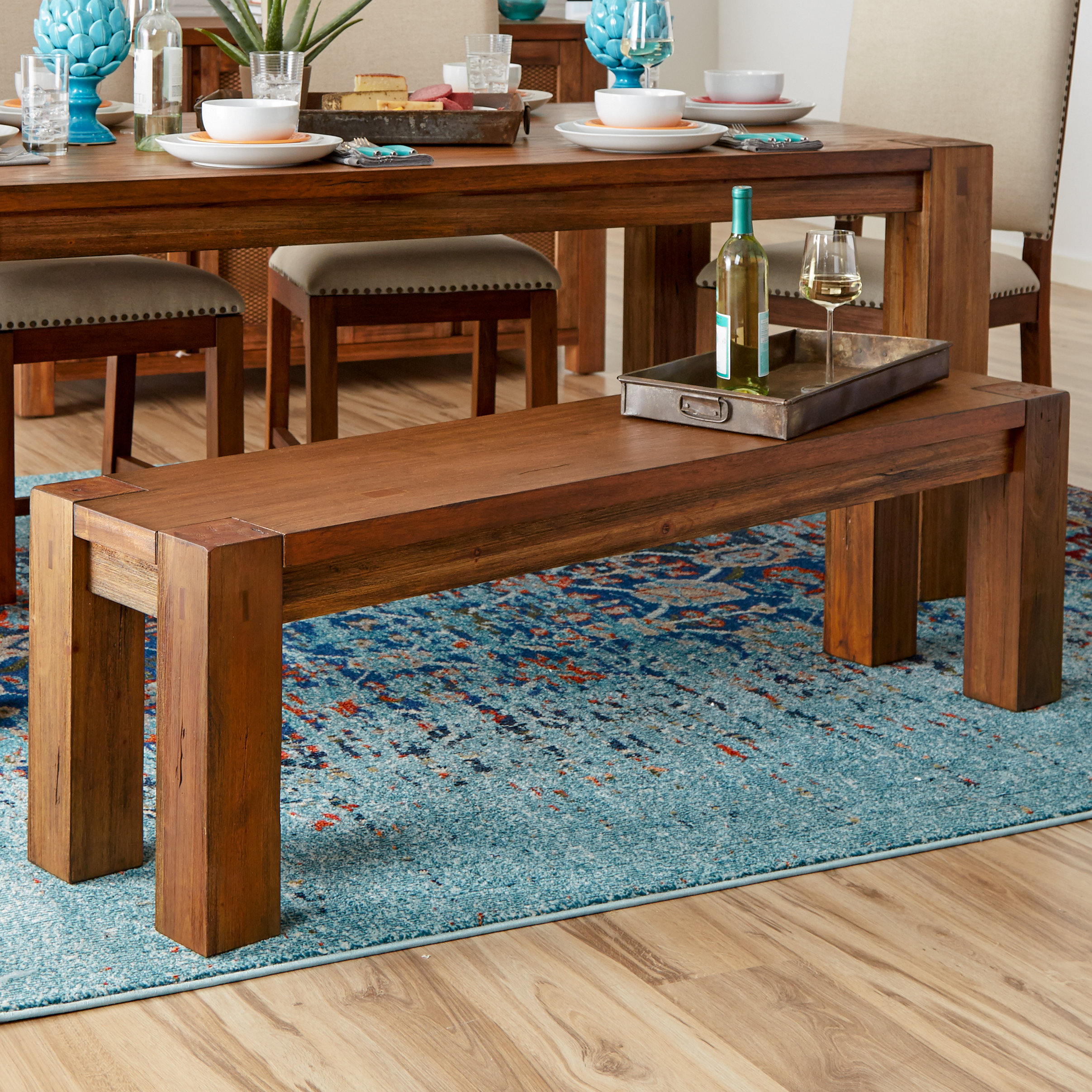 Origins by Alpine Shasta Wood Kitchen Bench & Reviews Wayfair