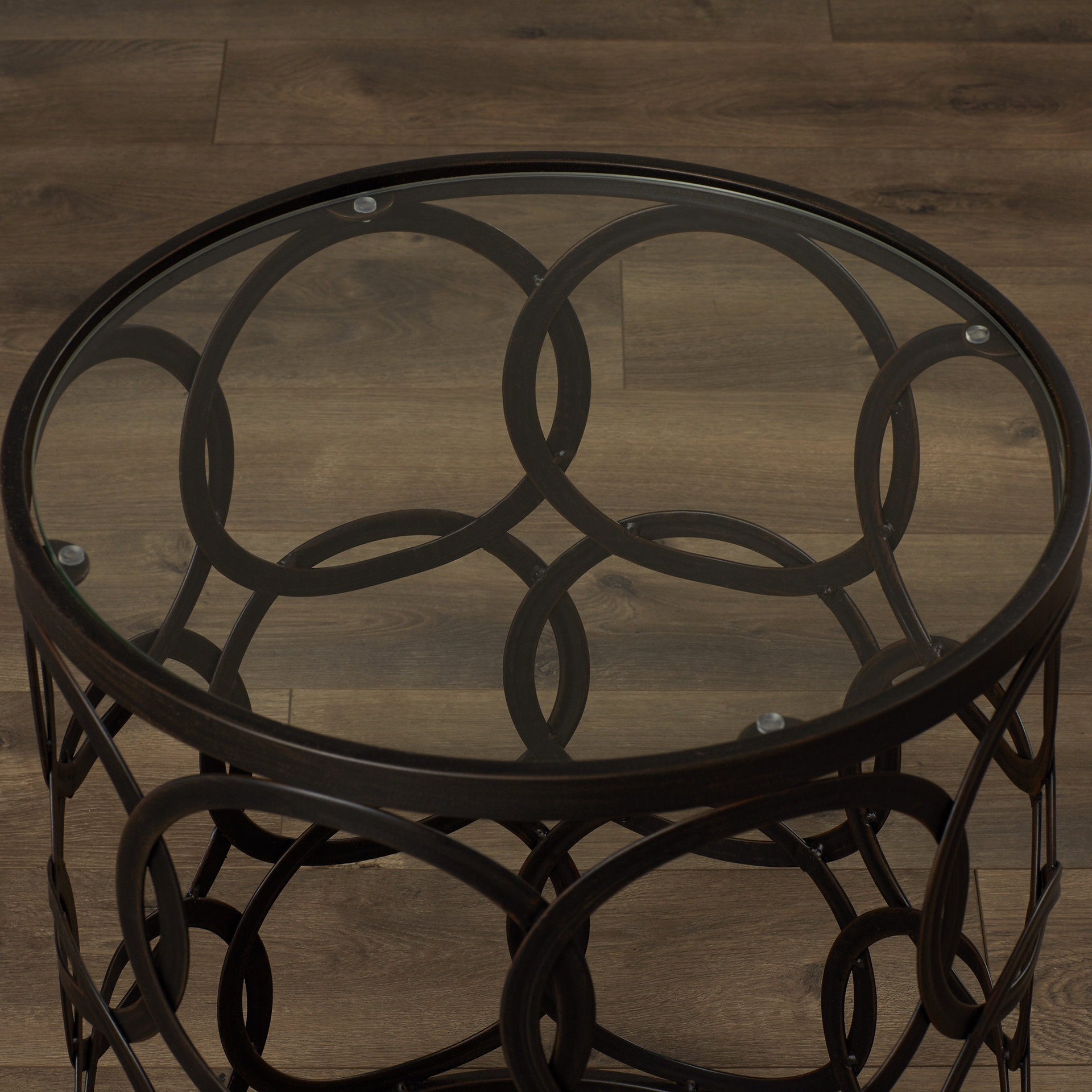 Mercury Row Arkadios End Table with Removable Glass Top & Reviews Wayfair