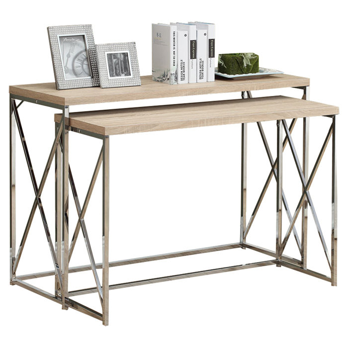 Mercury Row Balog 2 Piece Nesting Console Table Set & Reviews | Wayfair
