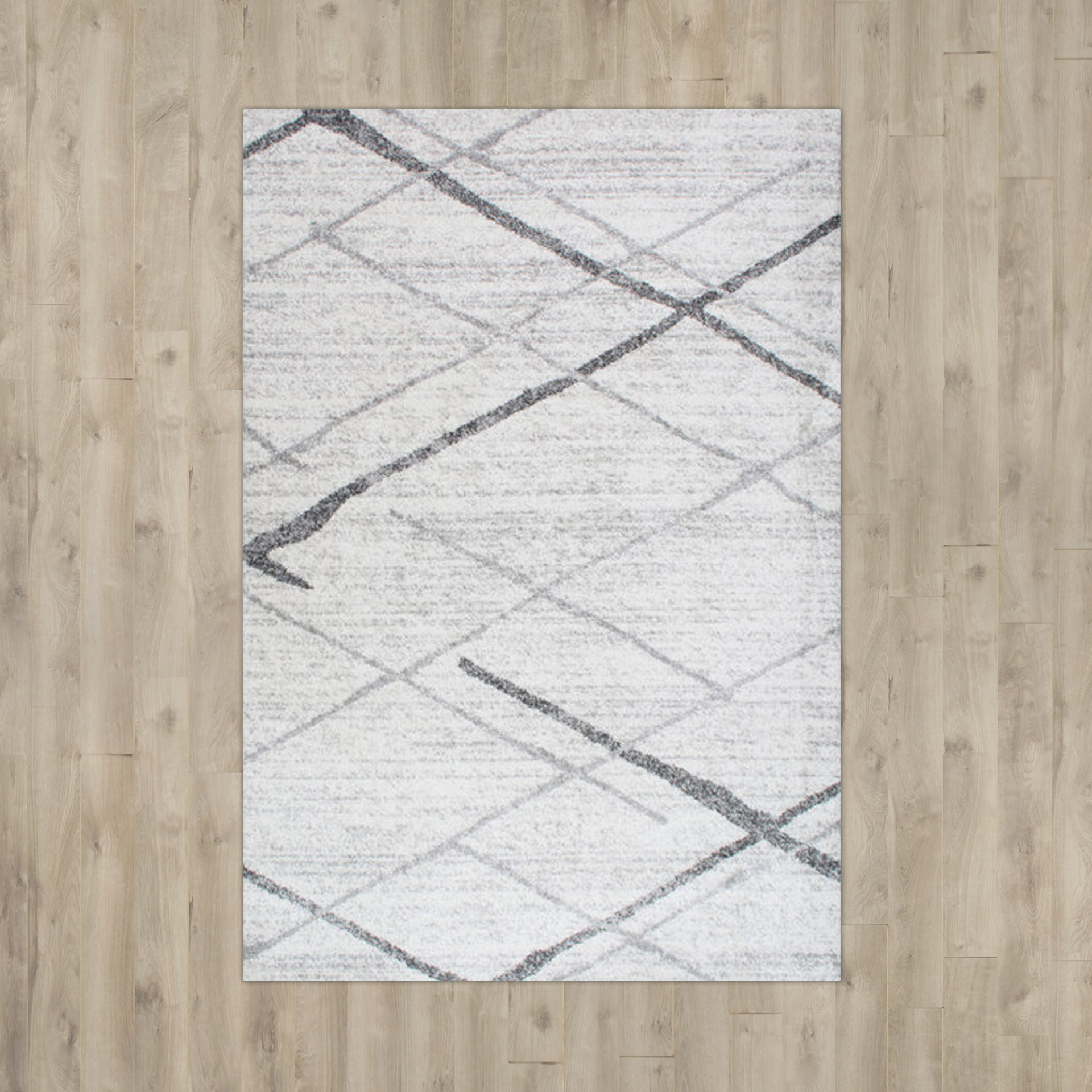 Mercury Row Azha Broken Lattice Light Gray Area Rug & Reviews Wayfair