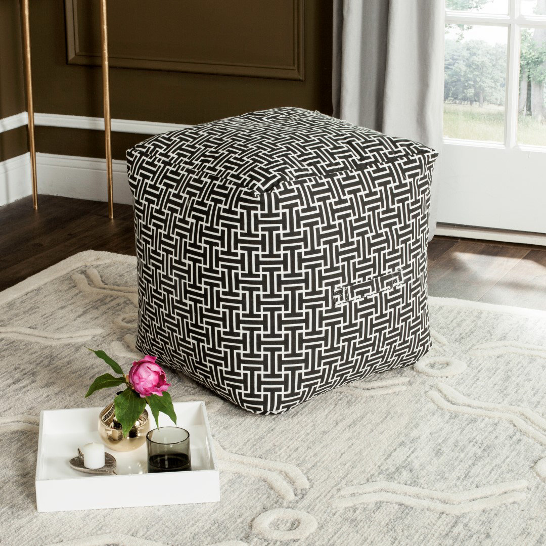 Mercury Row Lysistrate Cube Pouf Ottoman Wayfair