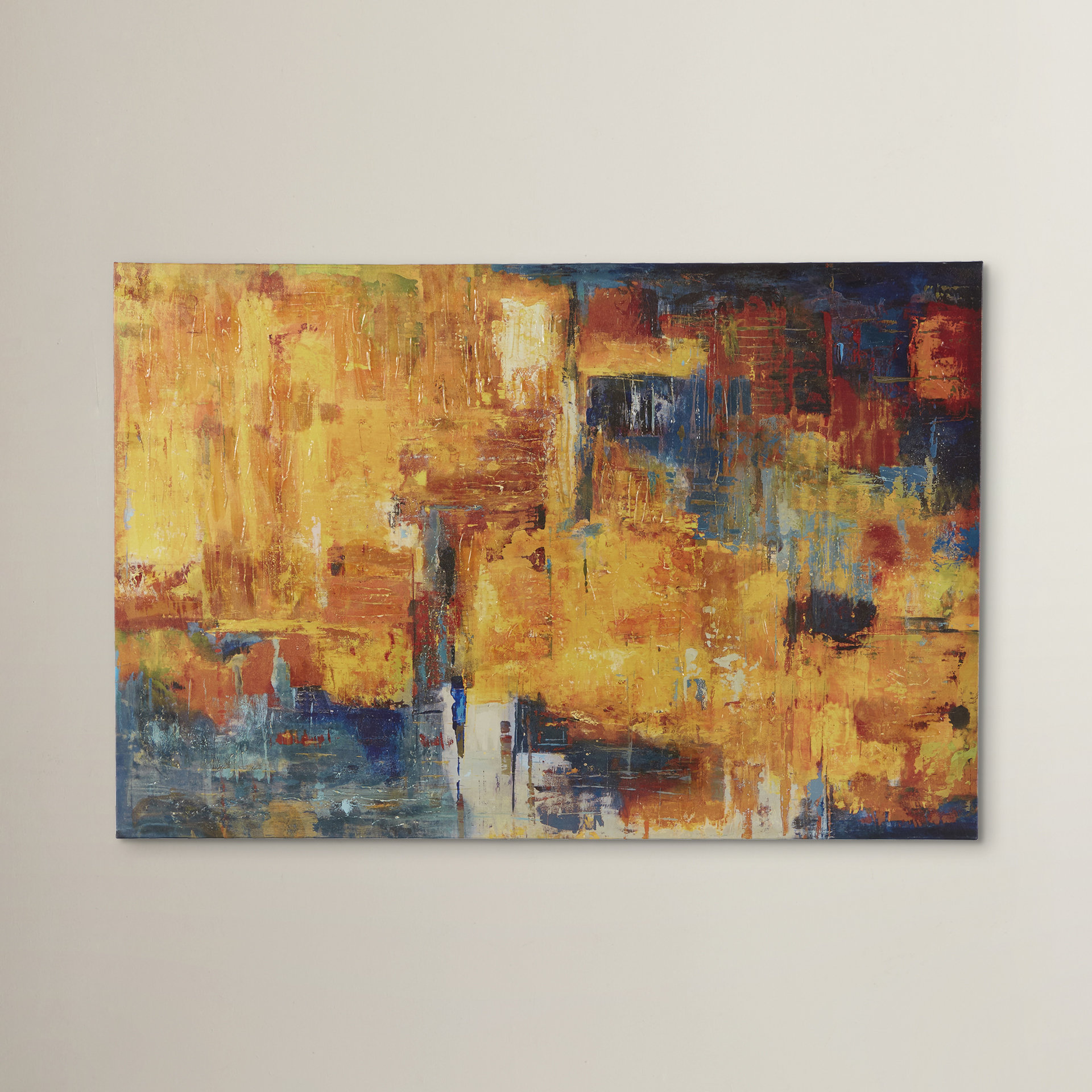 Mercury Row Wall Décor Sunset Painting Print on Wrapped Canvas