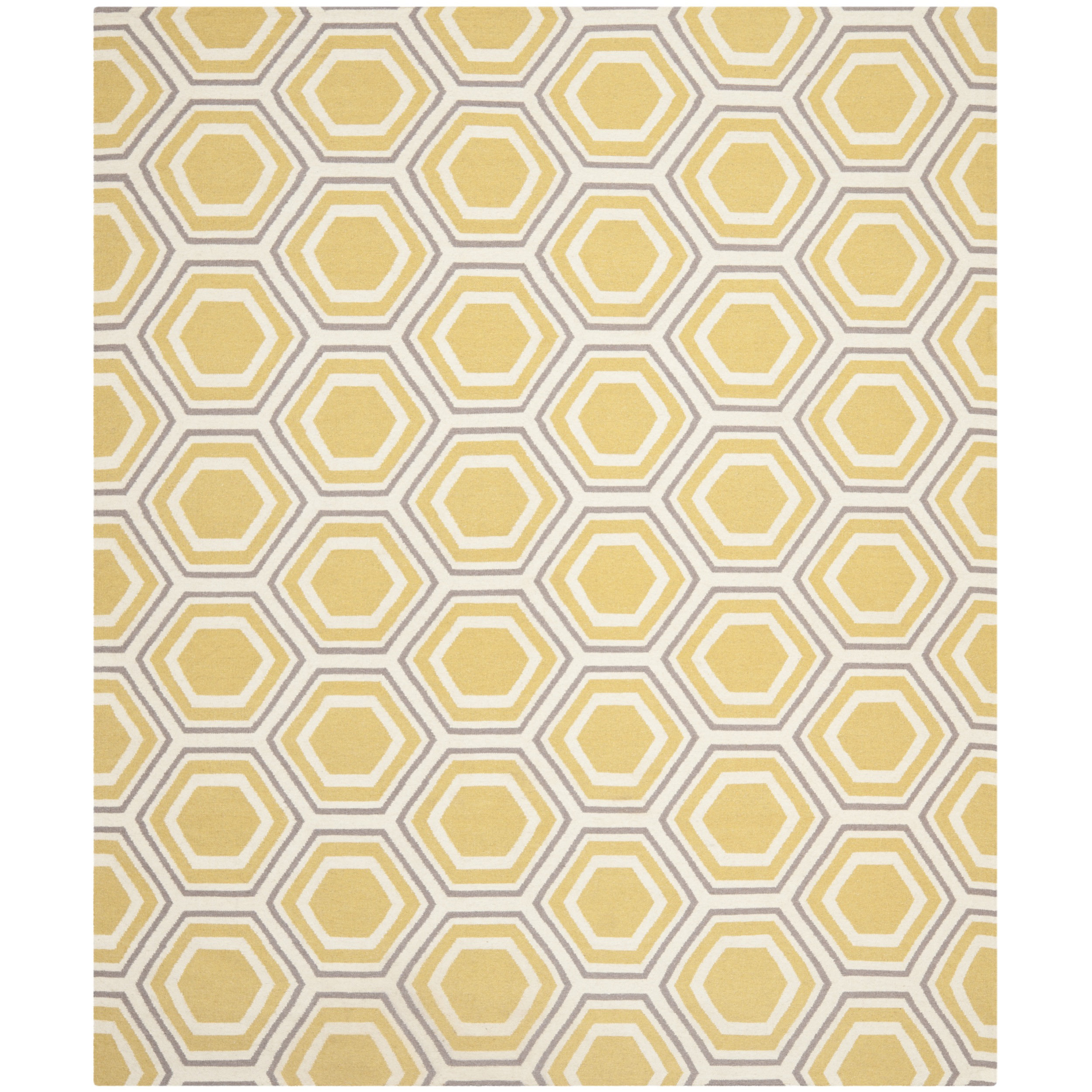 Mercury Row Cassiopeia Ivory / Yellow Area Rug & Reviews Wayfair