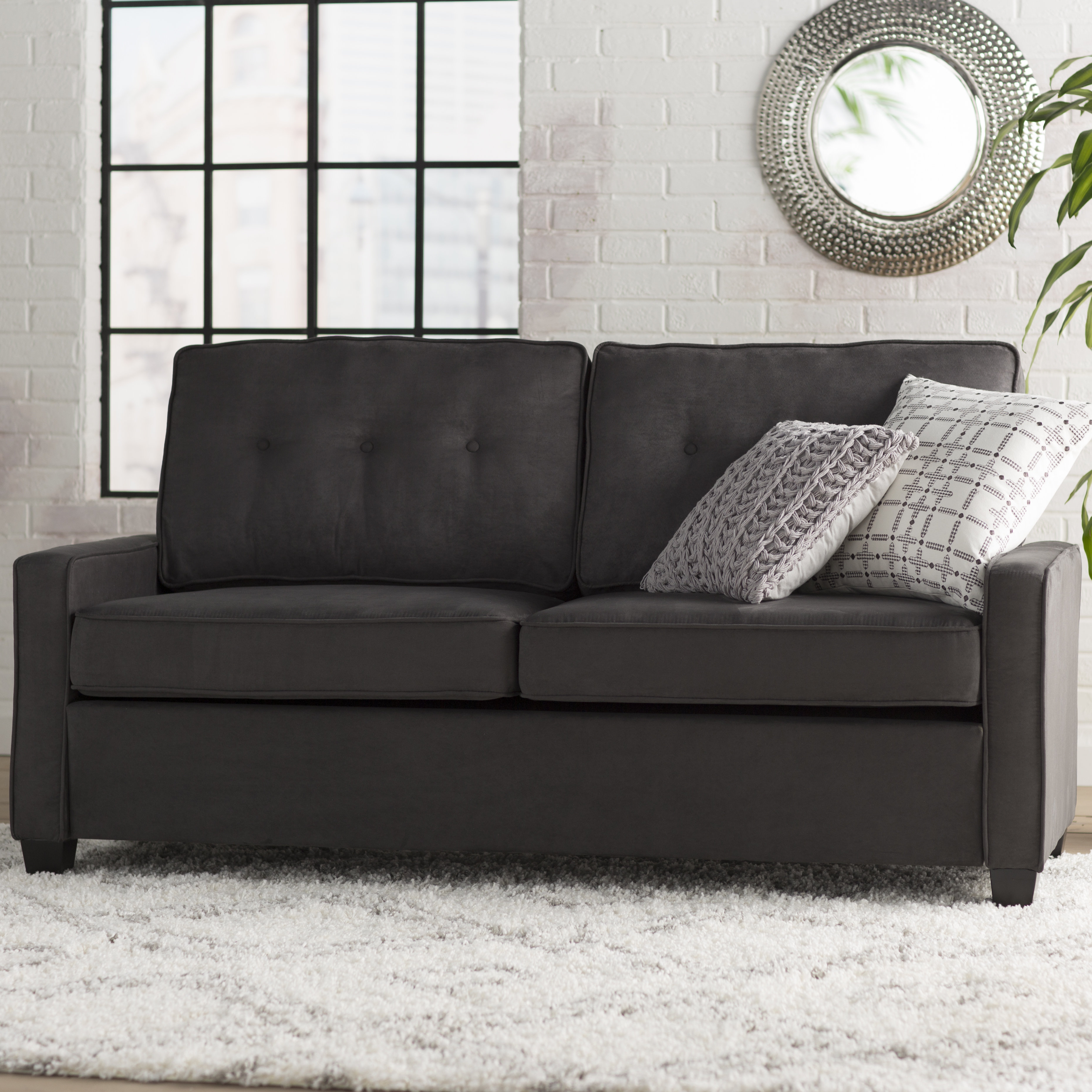 Mercury Row Alcor Tufted Back Modular Sofa & Reviews Wayfair