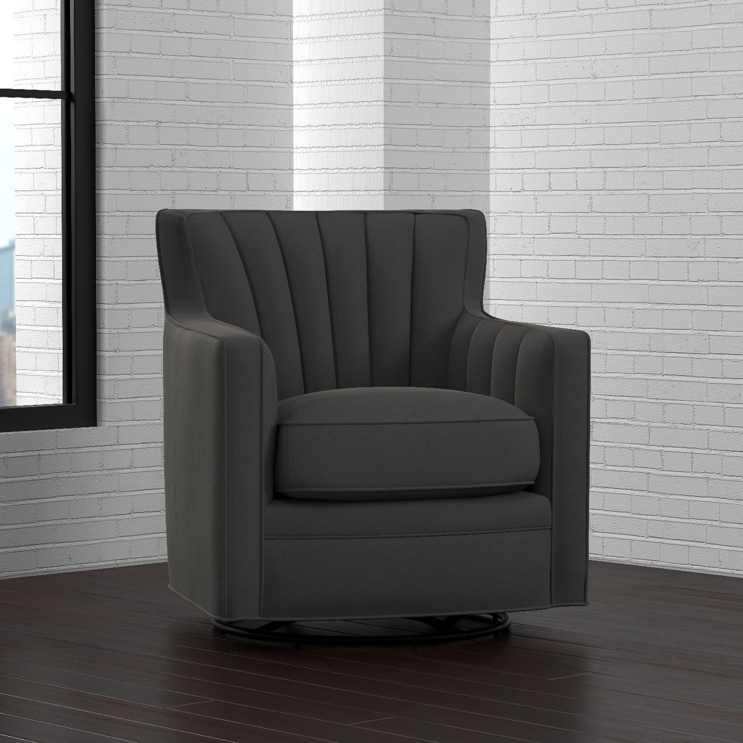 Mercury Row Bleadon Swivel Arm Chair & Reviews Wayfair