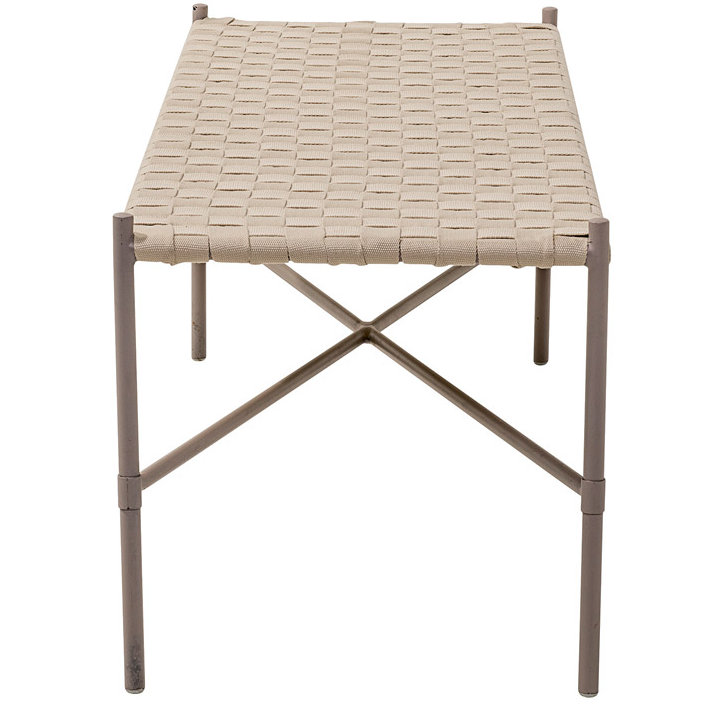 Mercury Row Beckner Metal Entryway Bench Wayfair