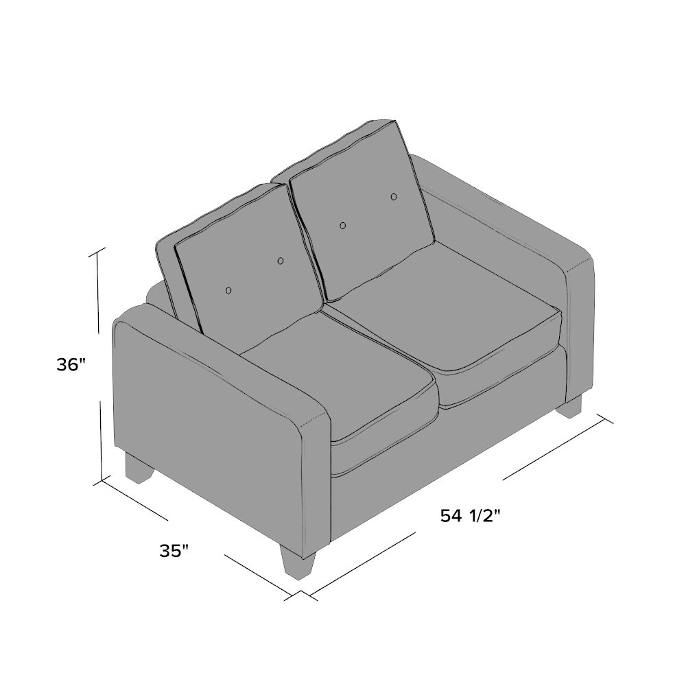 Mercury Row Serta Upholstery Cypress Loveseat & Reviews Wayfair