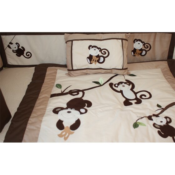 Babyfad Monkey Baby 10 Piece Crib Bedding Set & Reviews | Wayfair