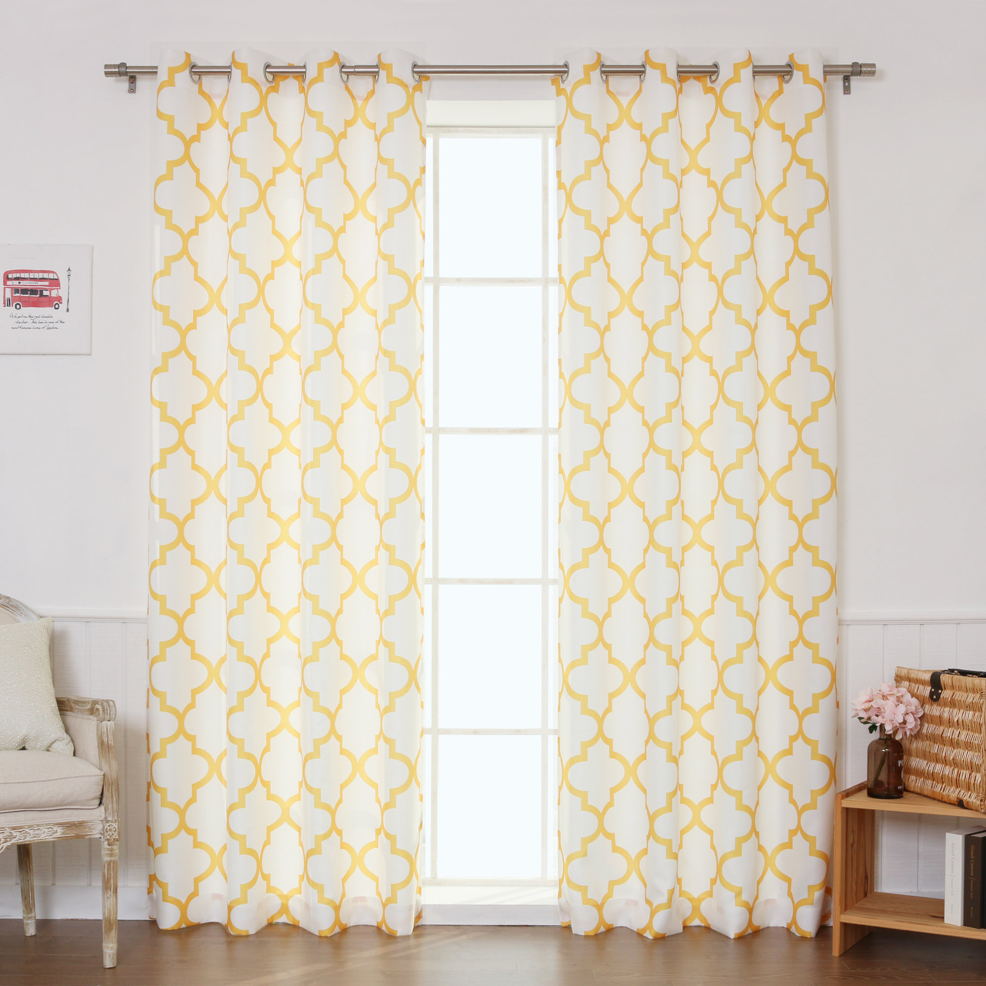 Best Home Fashion, Inc. Oxford Basketweave Curtain Panels & Reviews Wayfair