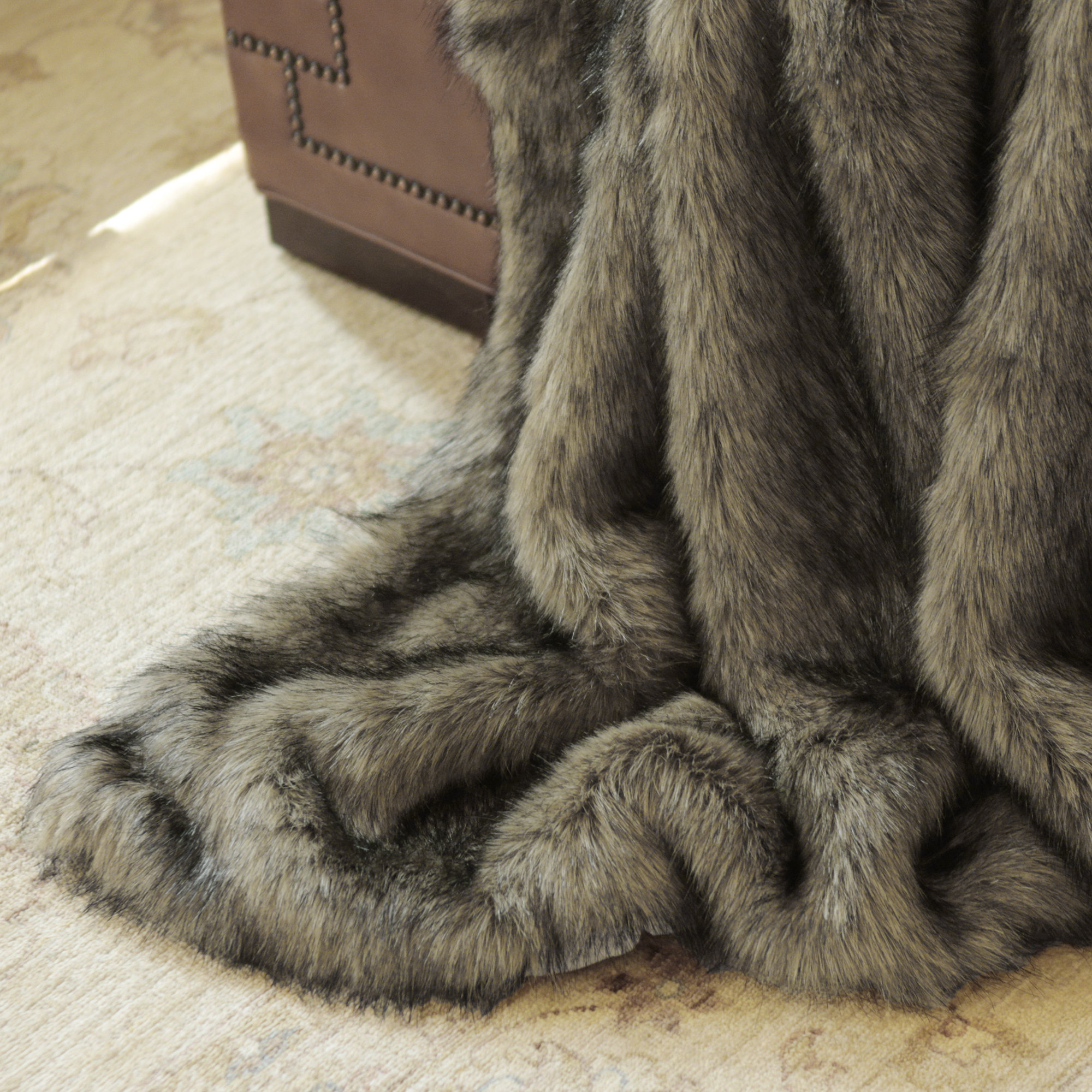 Wild Mannered Tawny Fox Faux Fur Throw Blanket & Reviews Wayfair