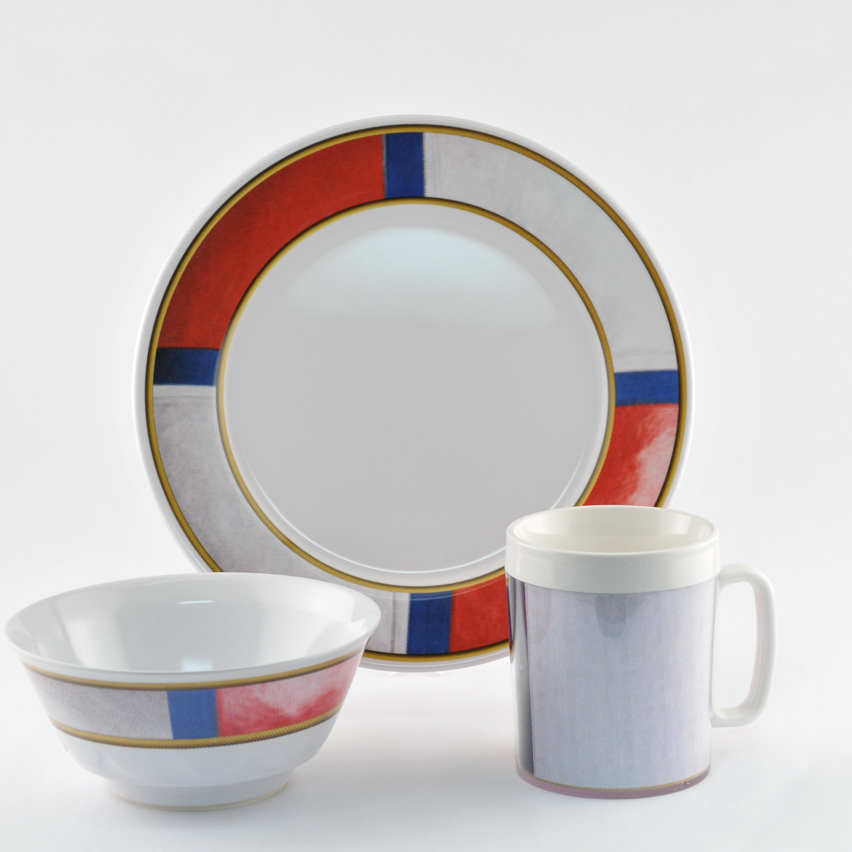 Galleyware Company Decorated Life Preserver Melamine 18 Piece Dinnerware Set Wayfair